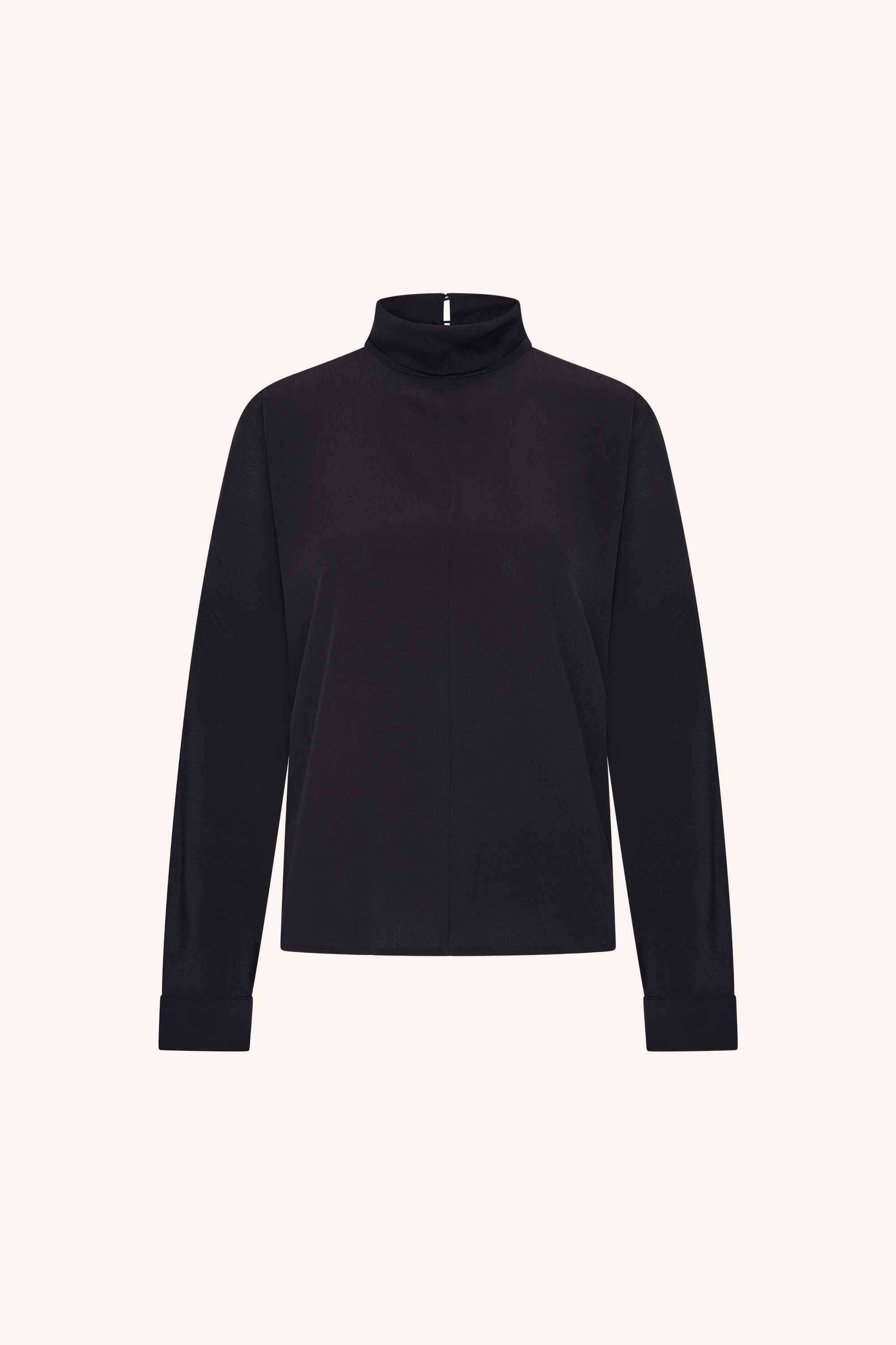 ien viscose blouse | jet black