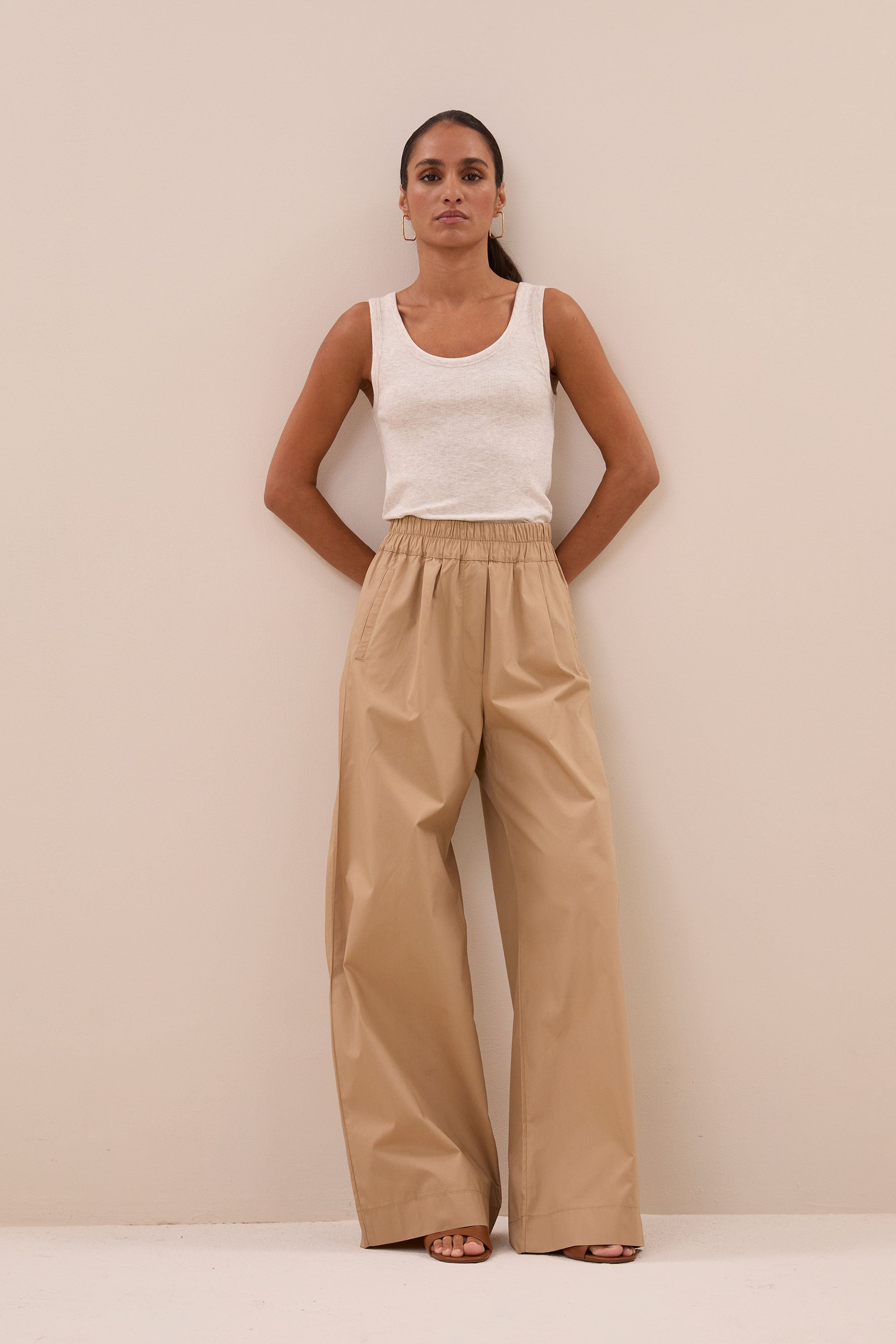 joky rib singlet | oyster