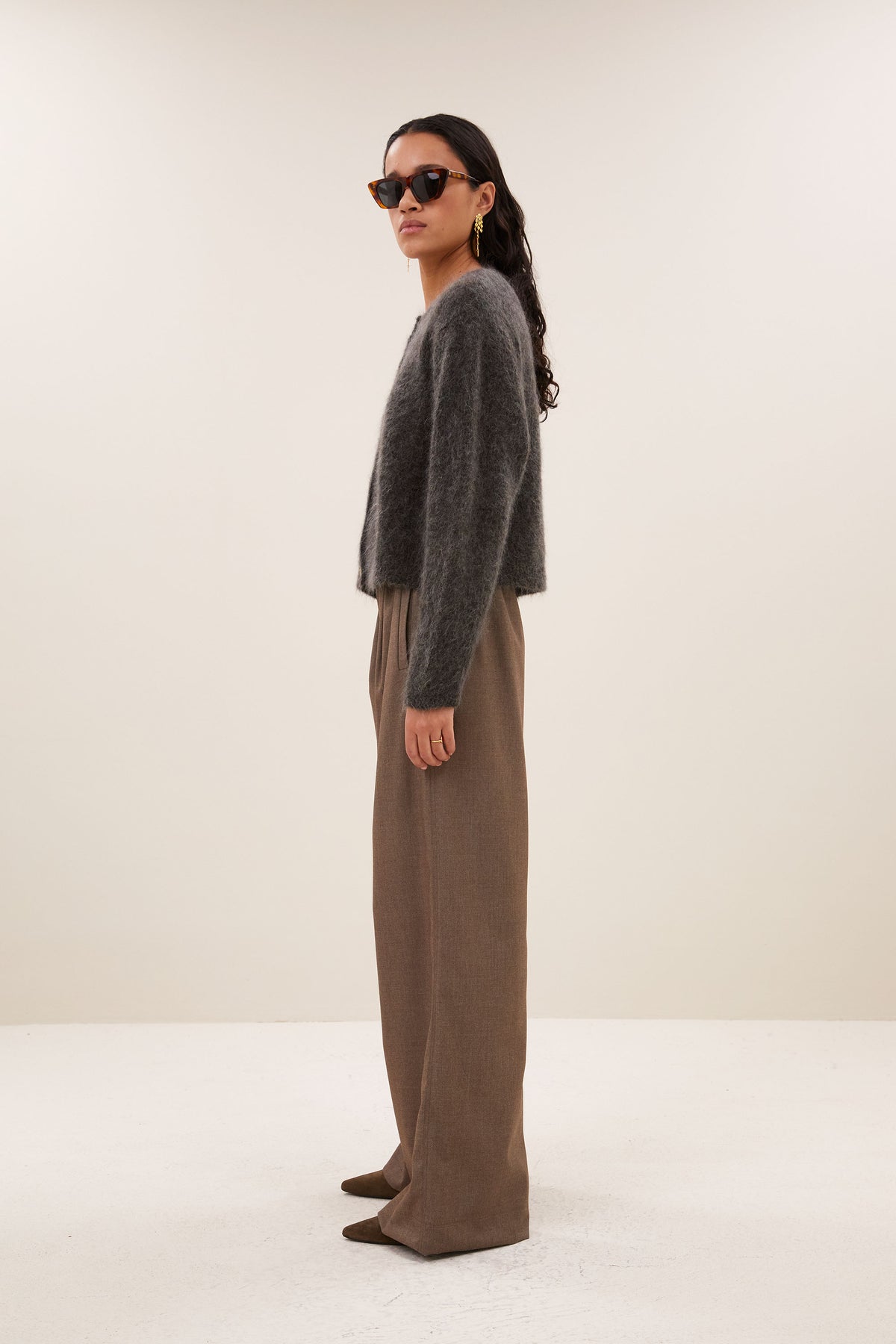 vasile cardigan | moss brown