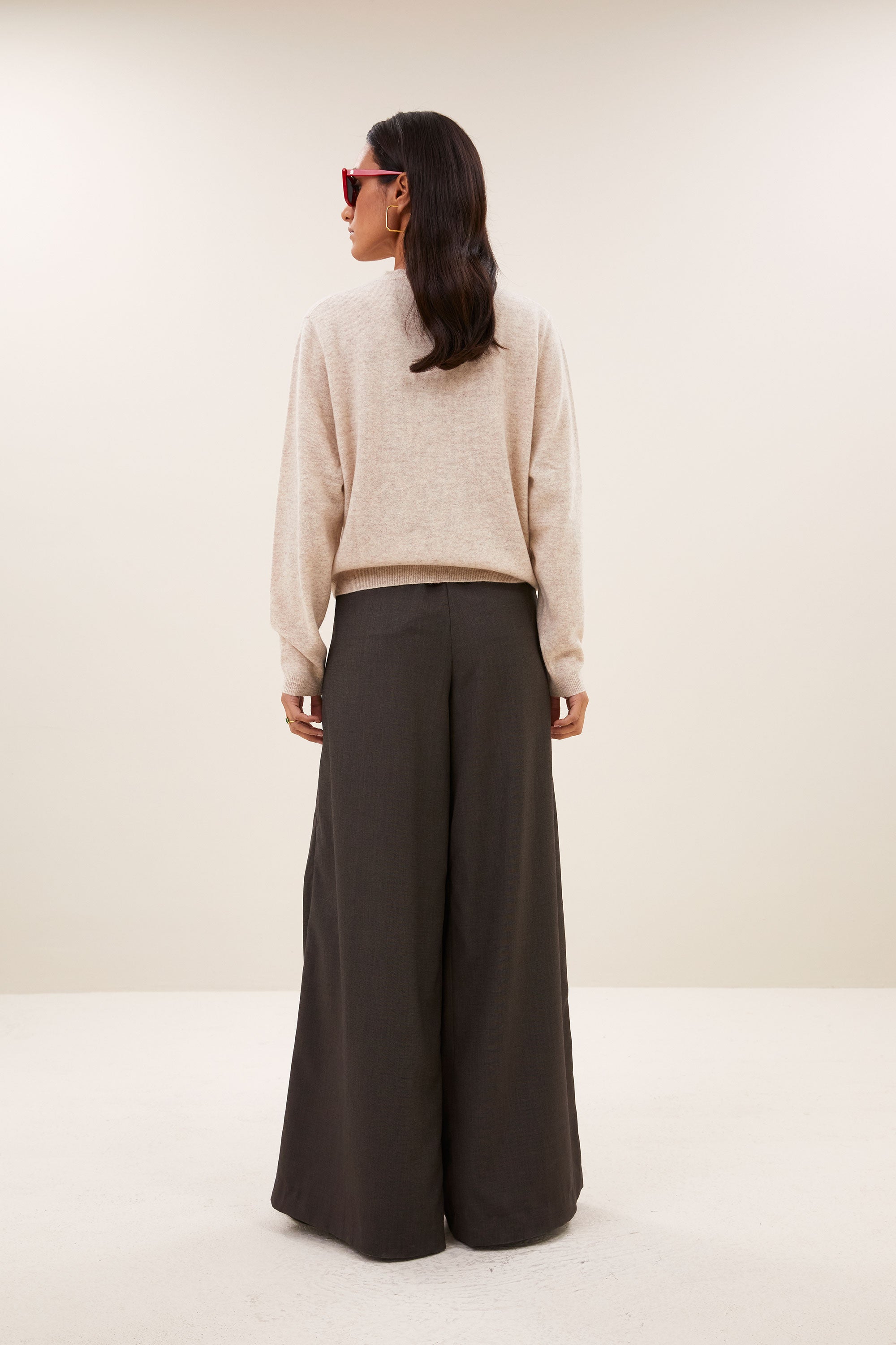 cleo merino cardigan | oyster melee