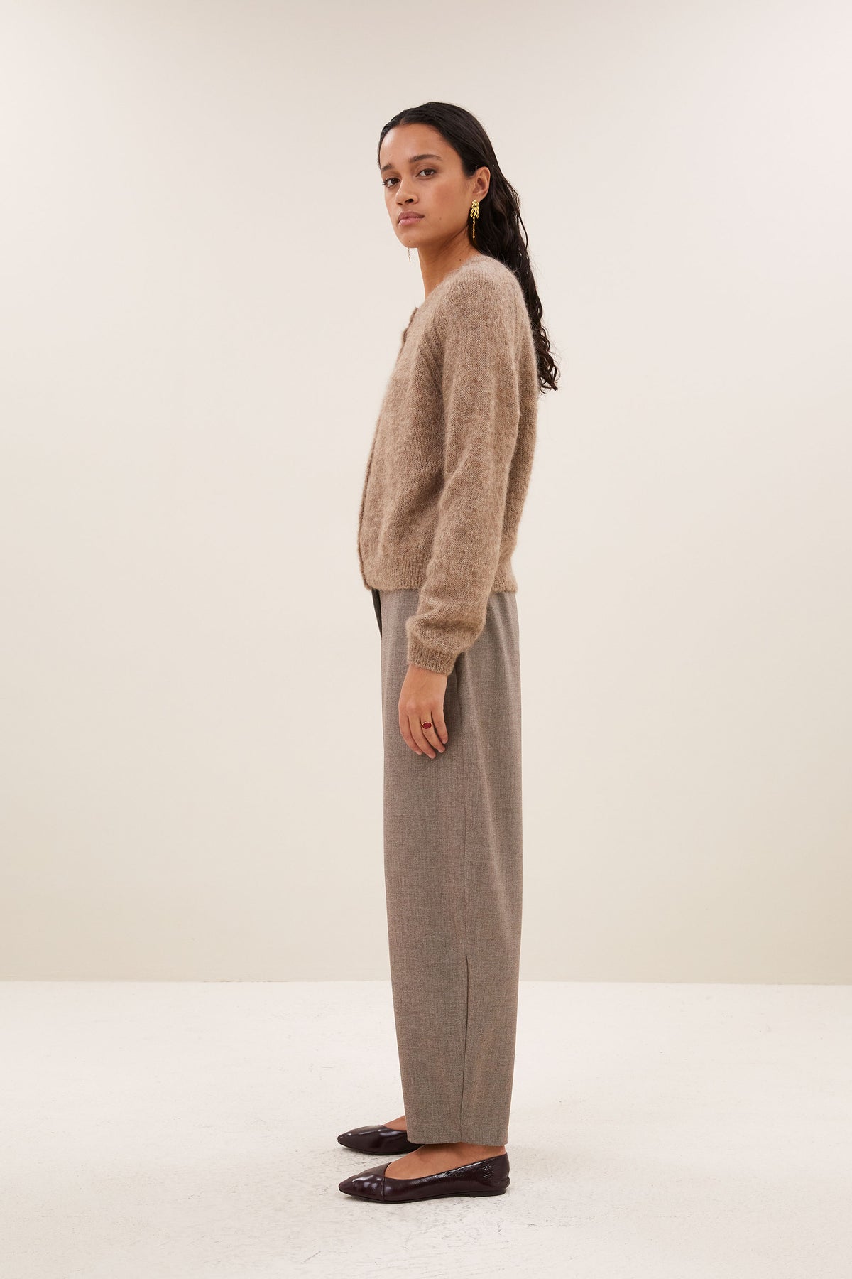falon cardigan | biscuit melee