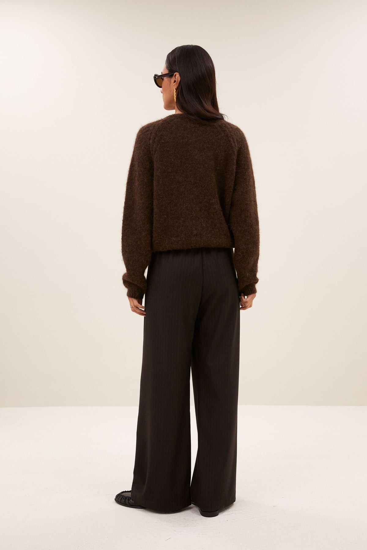falon cardigan | deep brown