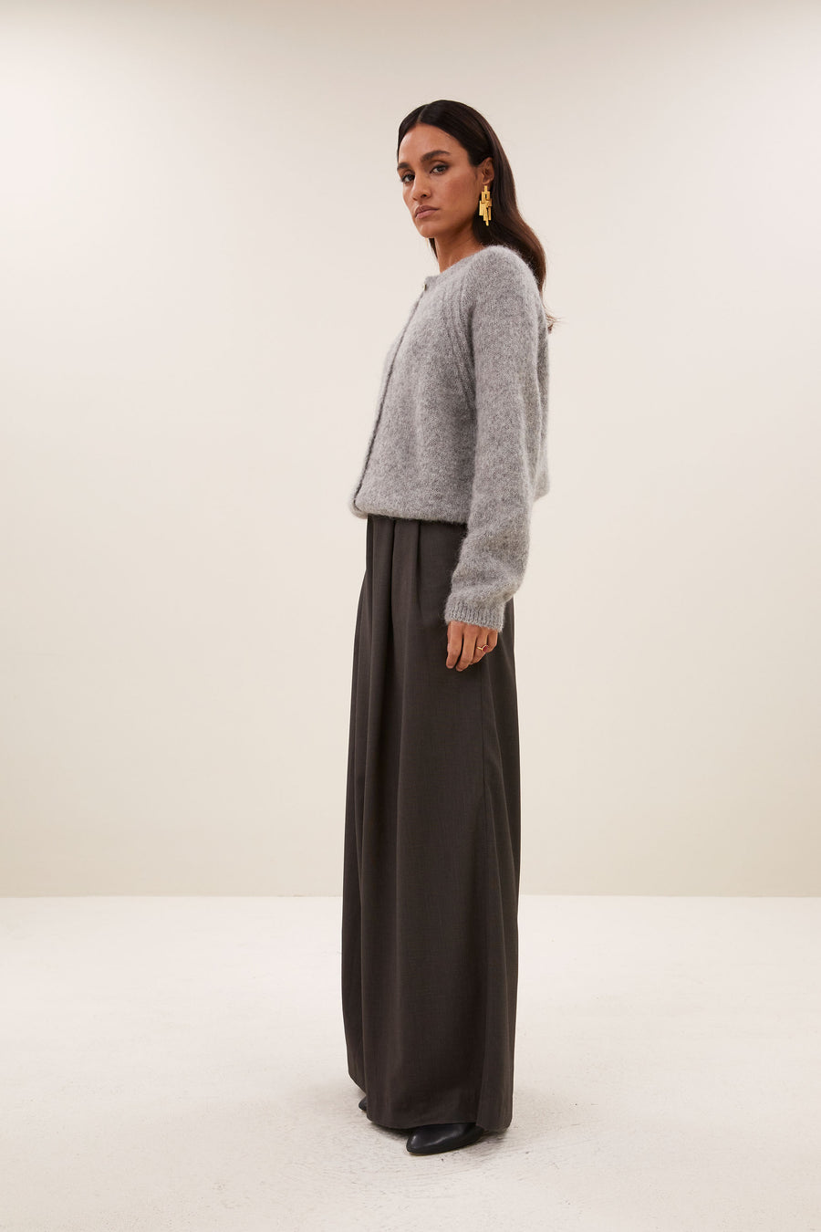 falon cardigan | grey melee