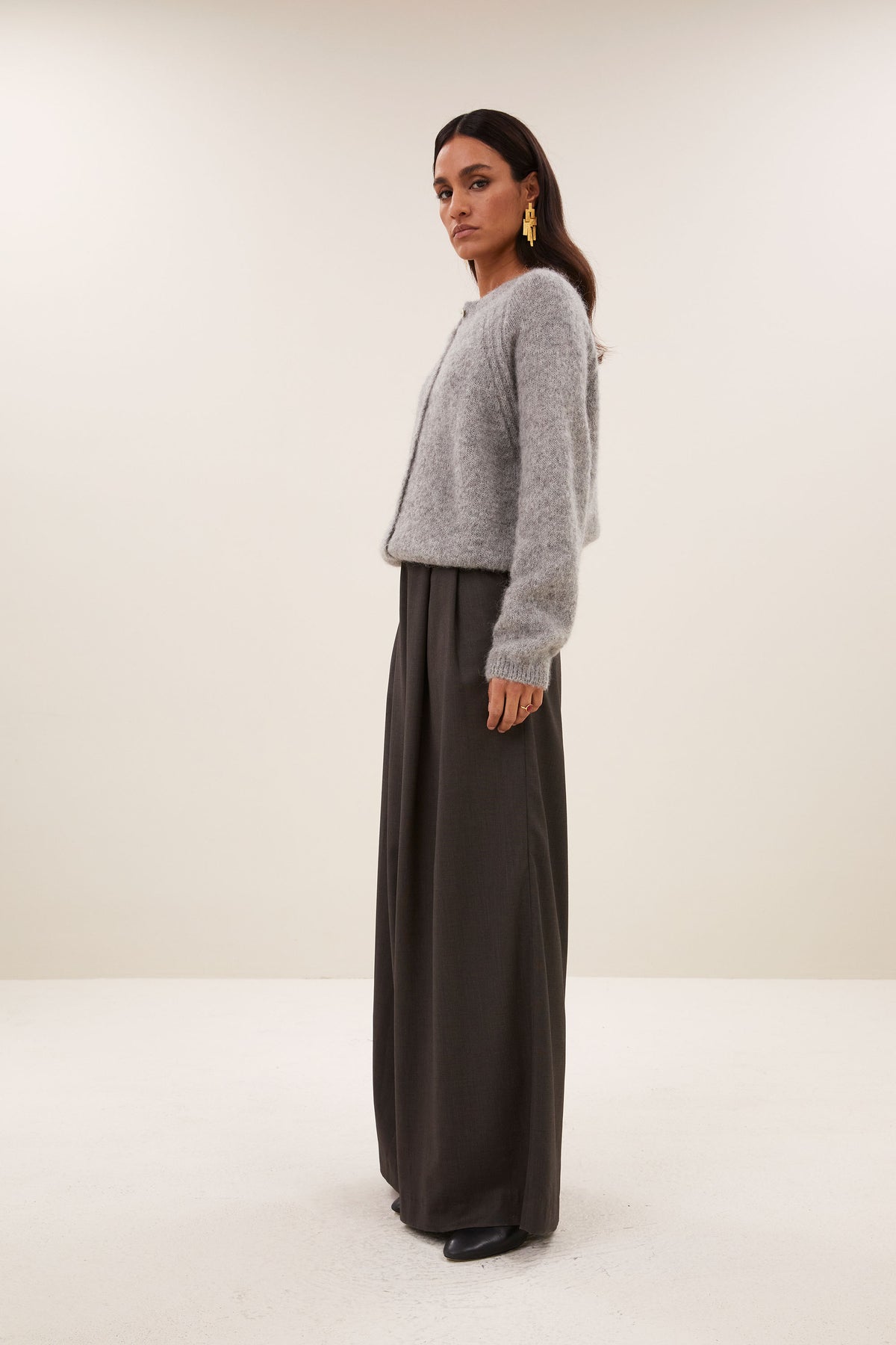 falon cardigan | grey melee