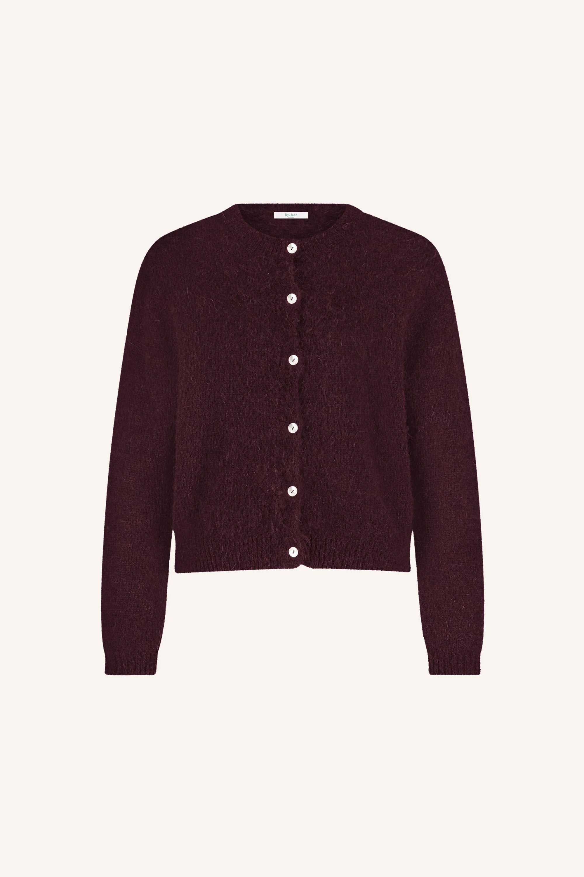 cleo cardigan | deep wine