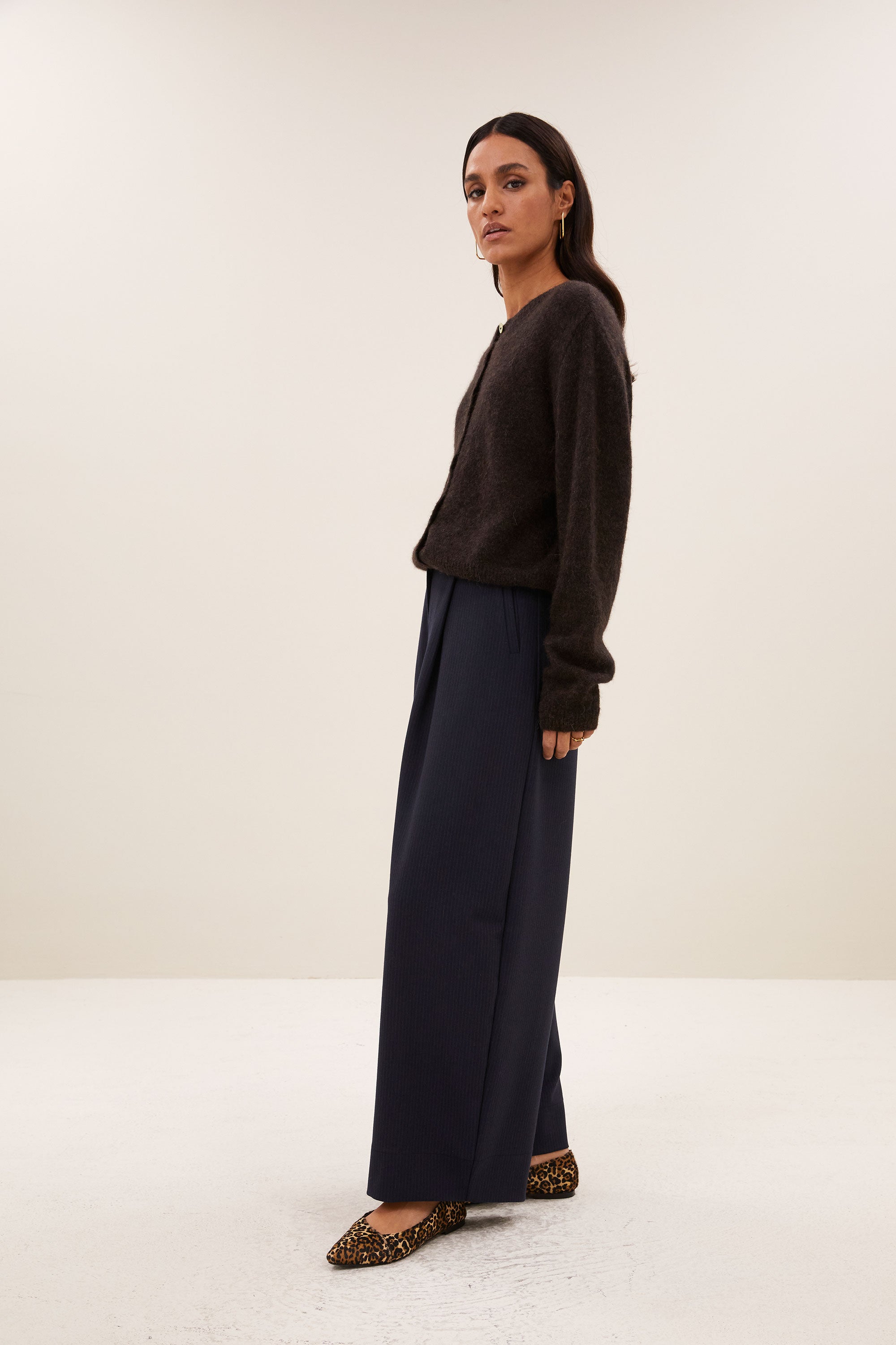 cleo cardigan | deep brown