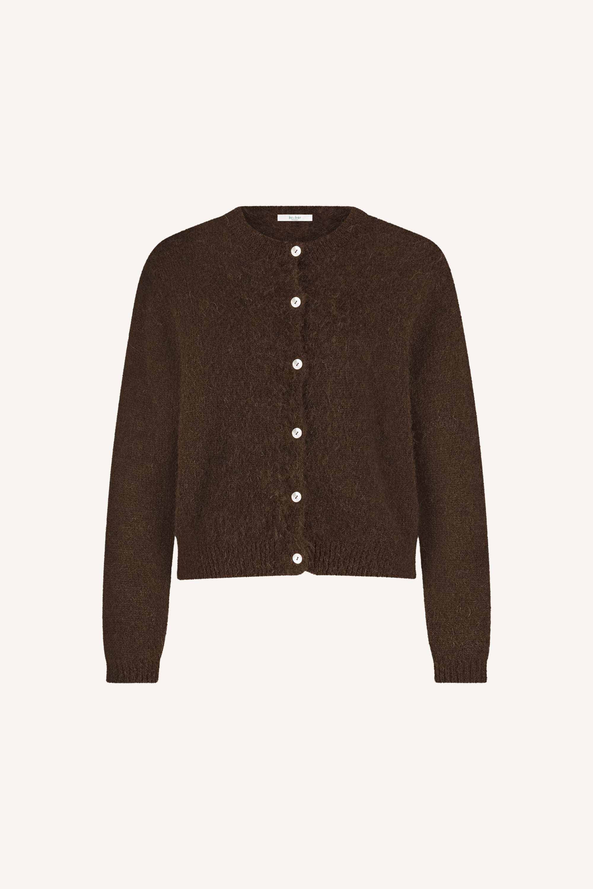 cleo cardigan | deep brown