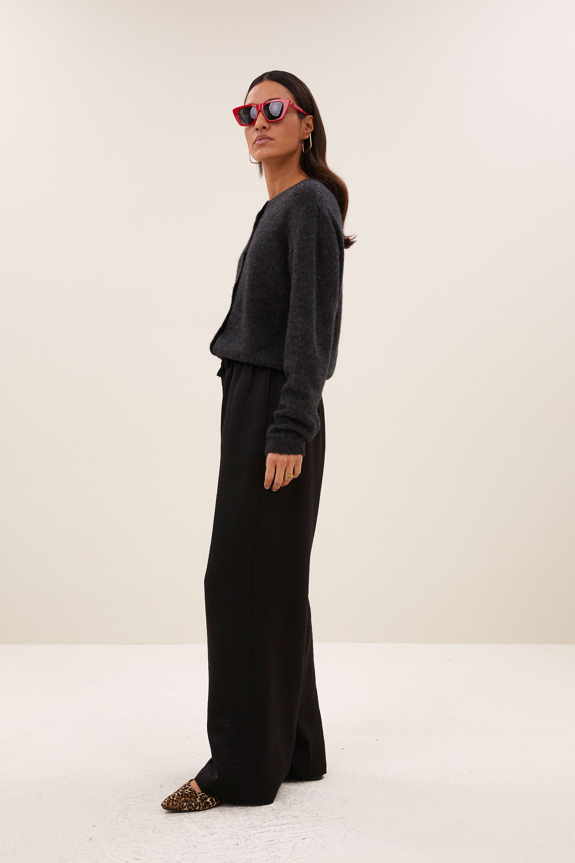 cleo cardigan | dark grey melee