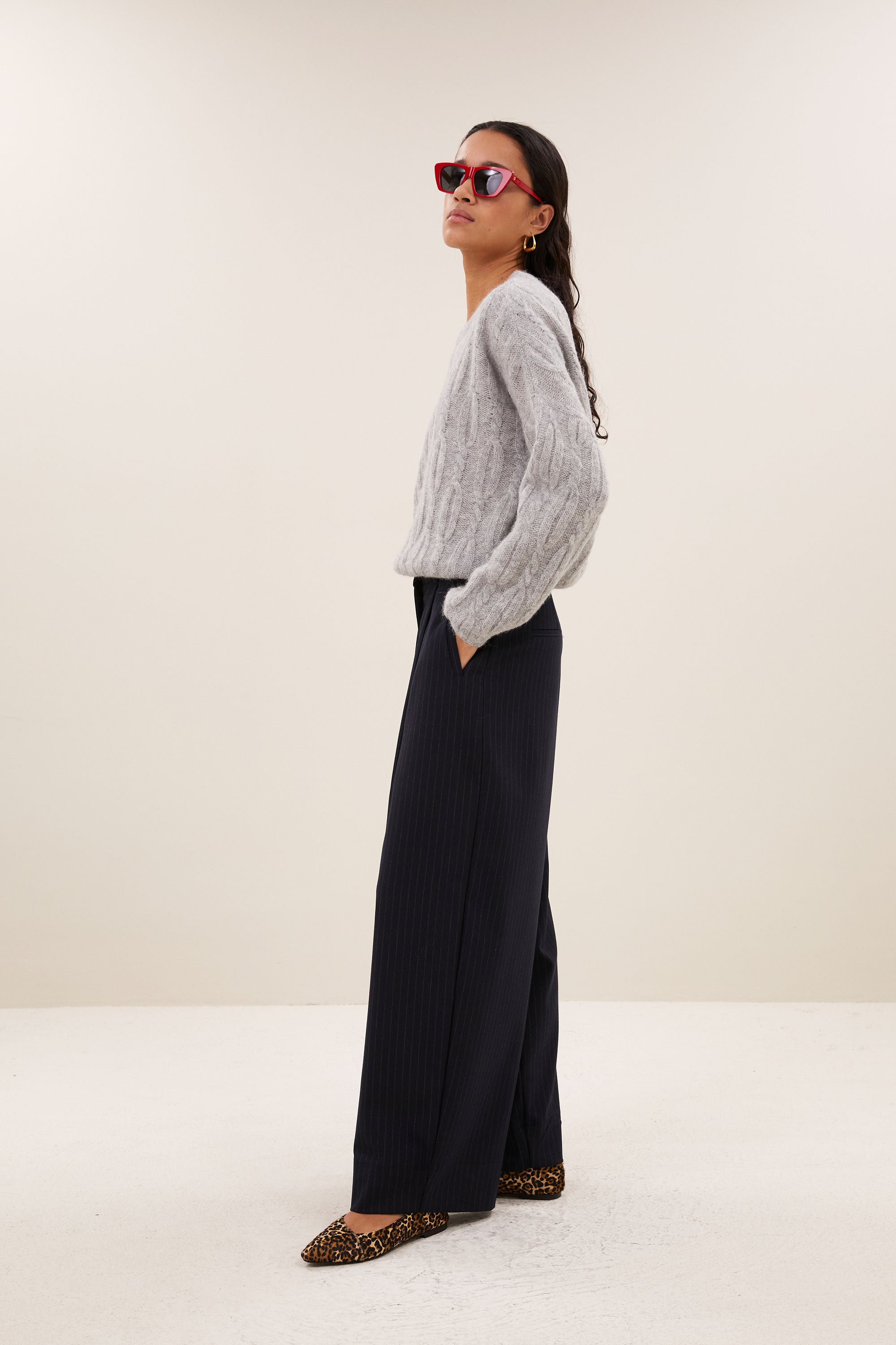 lora pullover | grey melee