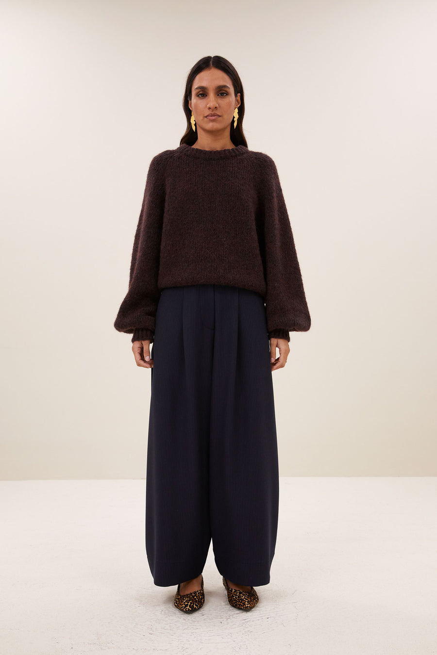 lucia pullover | chocolate brown