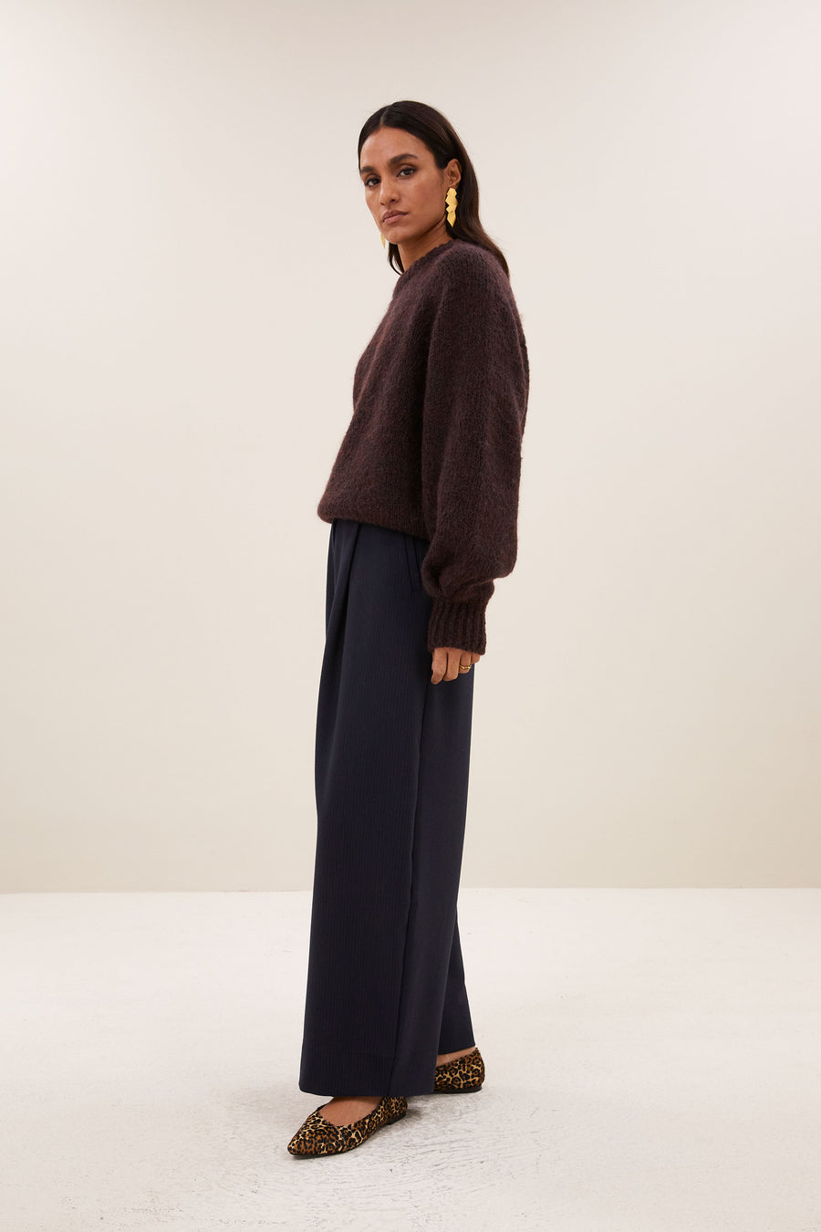 lucia pullover | chocolate brown