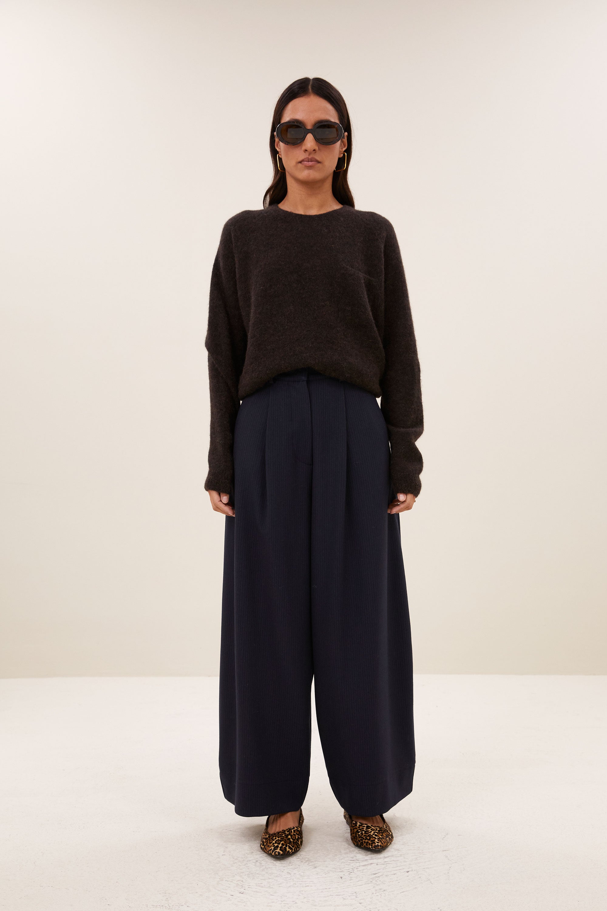polly pullover | deep brown