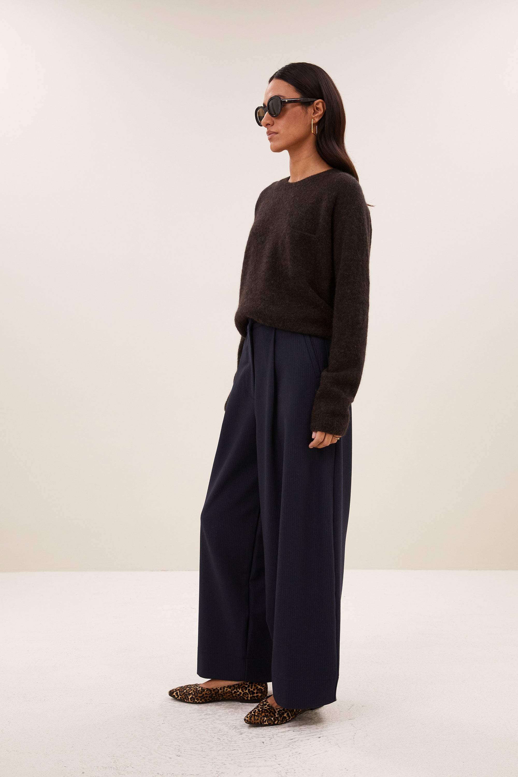 polly pullover | deep brown