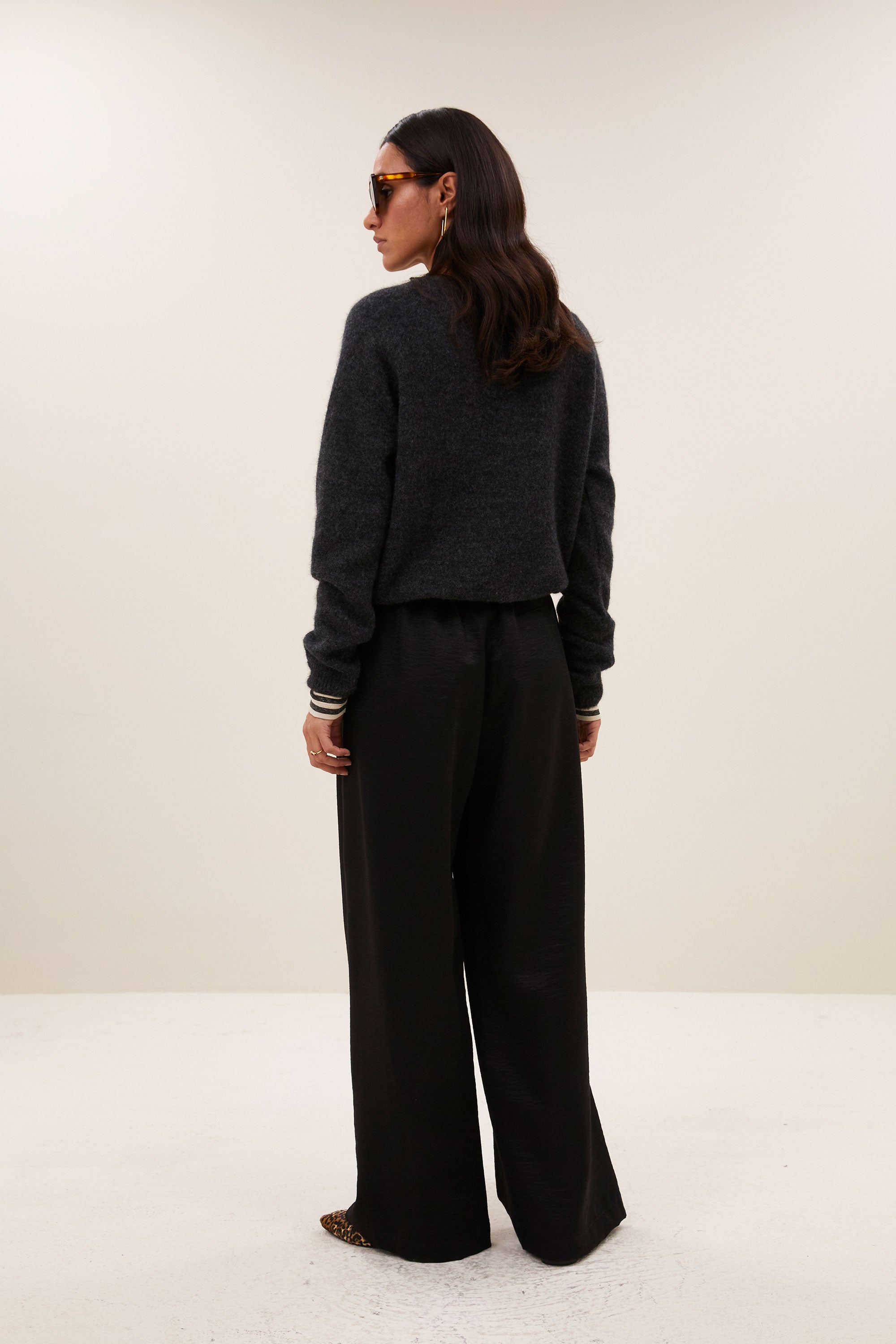 polly pullover | dark grey melee