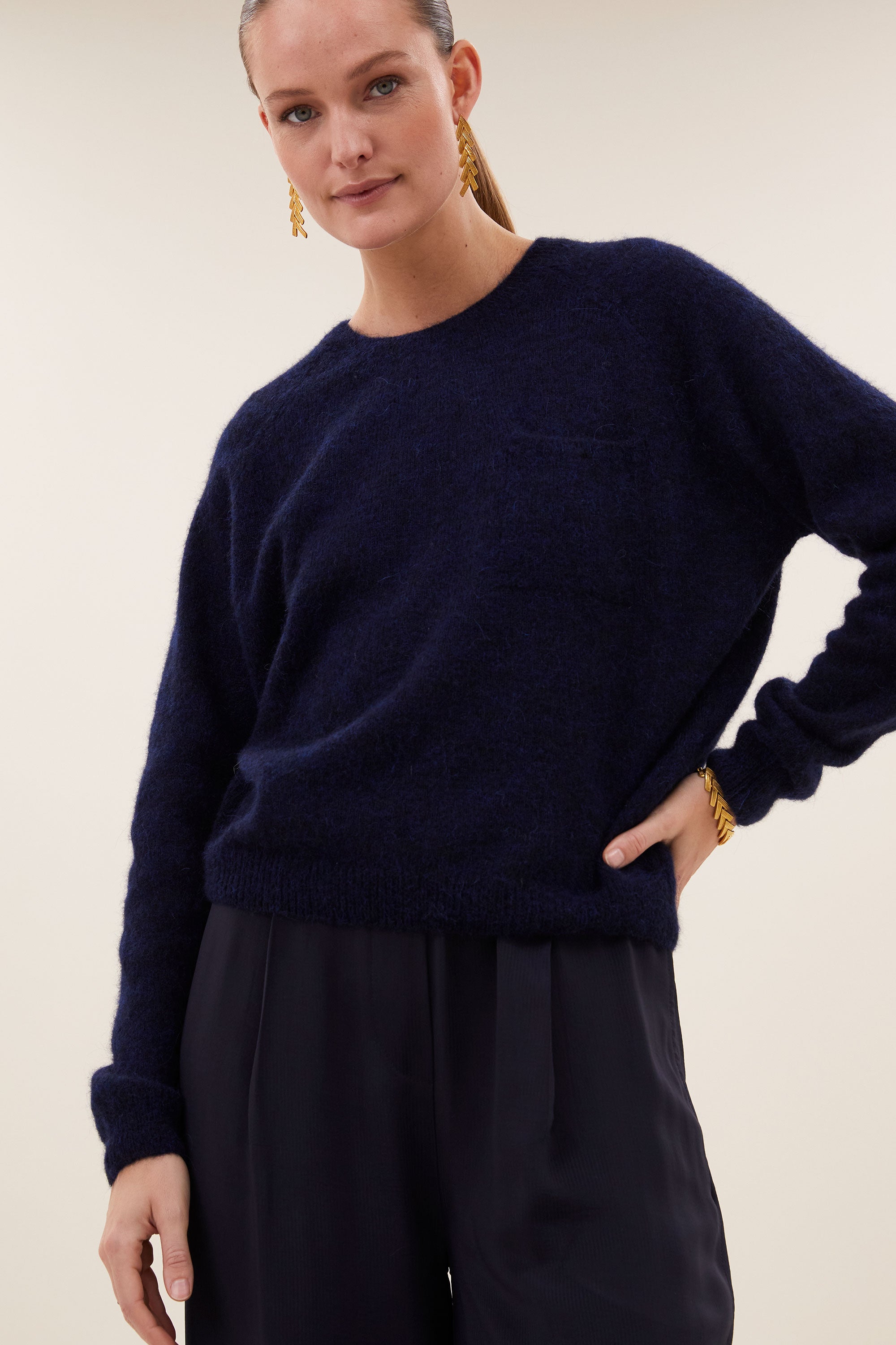 polly pullover | midnight