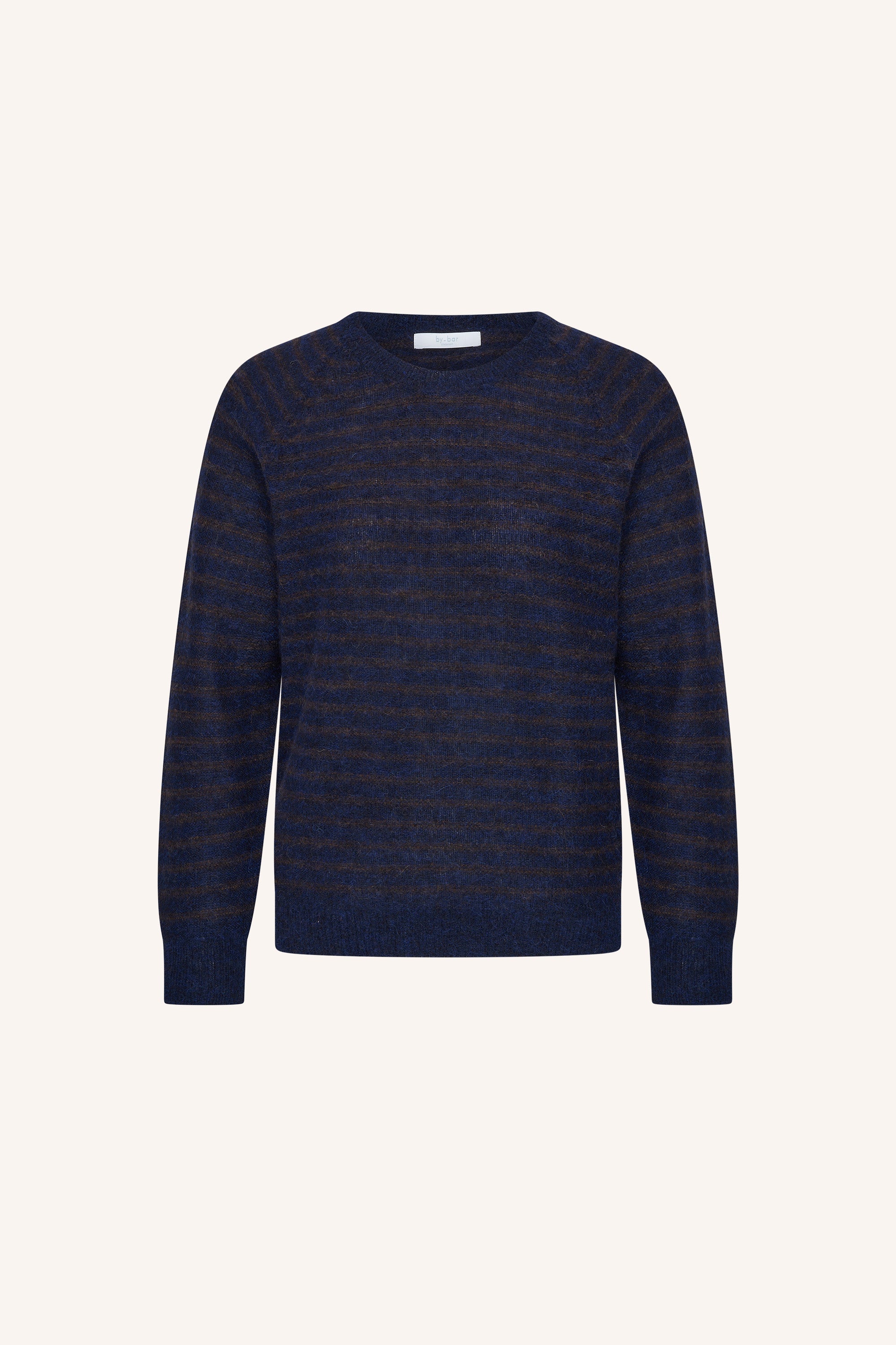 spila raglan pullover | brown thin stripe
