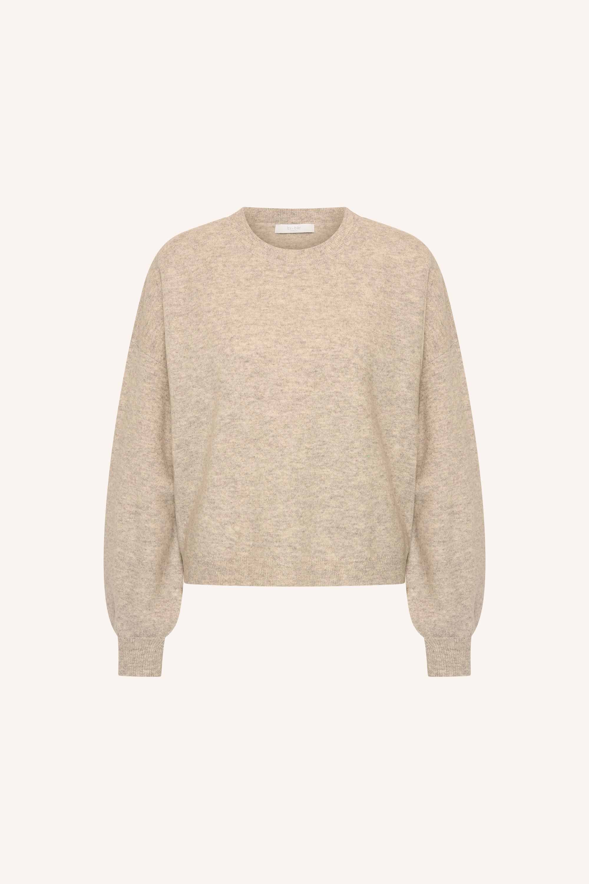 sammie round neck pullover | oyster melee