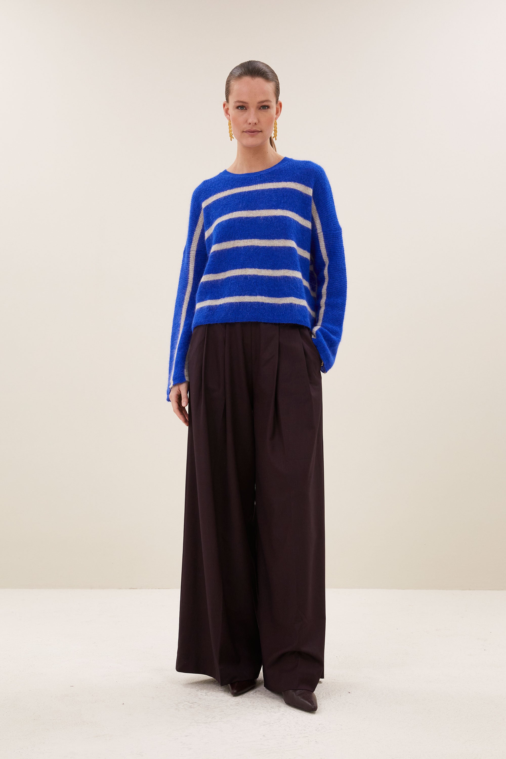 vide stripe pullover | off white stripe