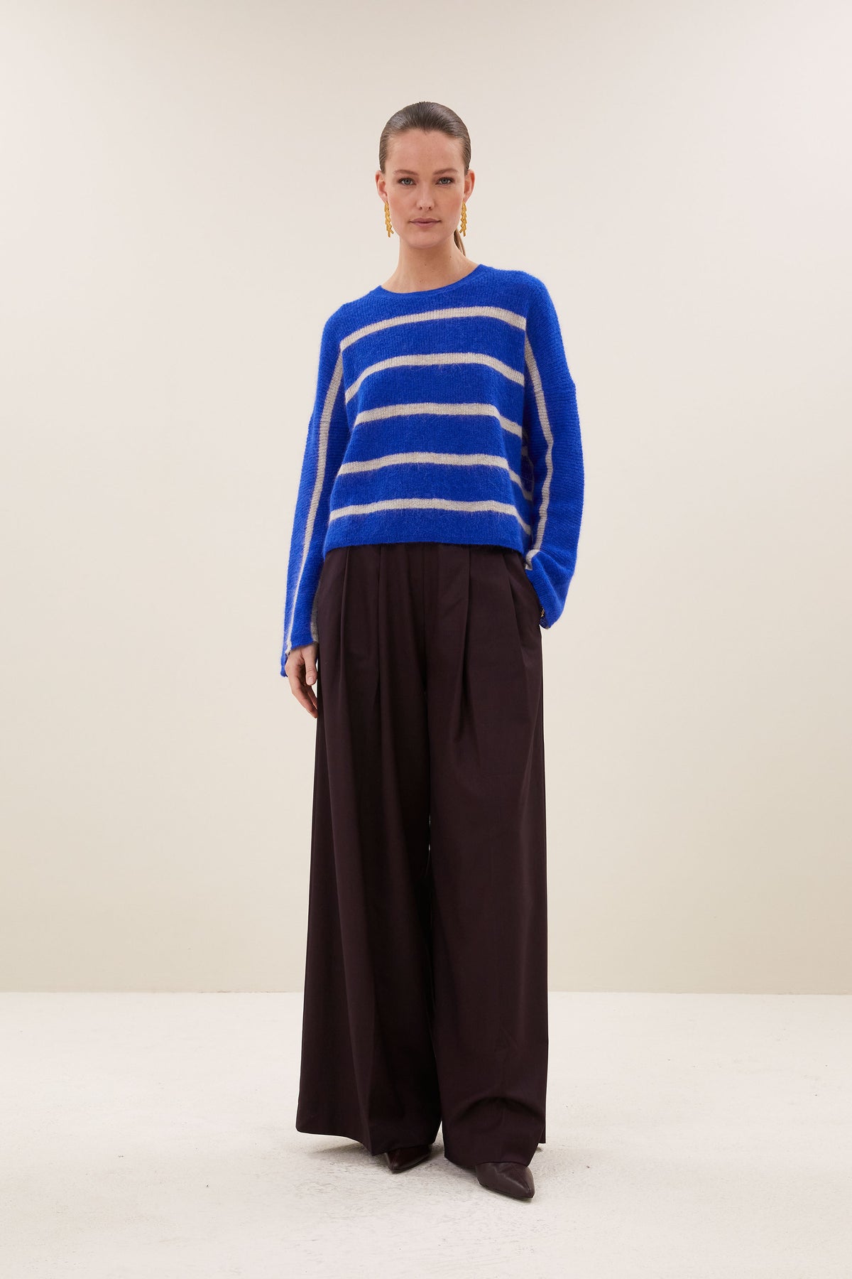 vide stripe pullover | off white stripe