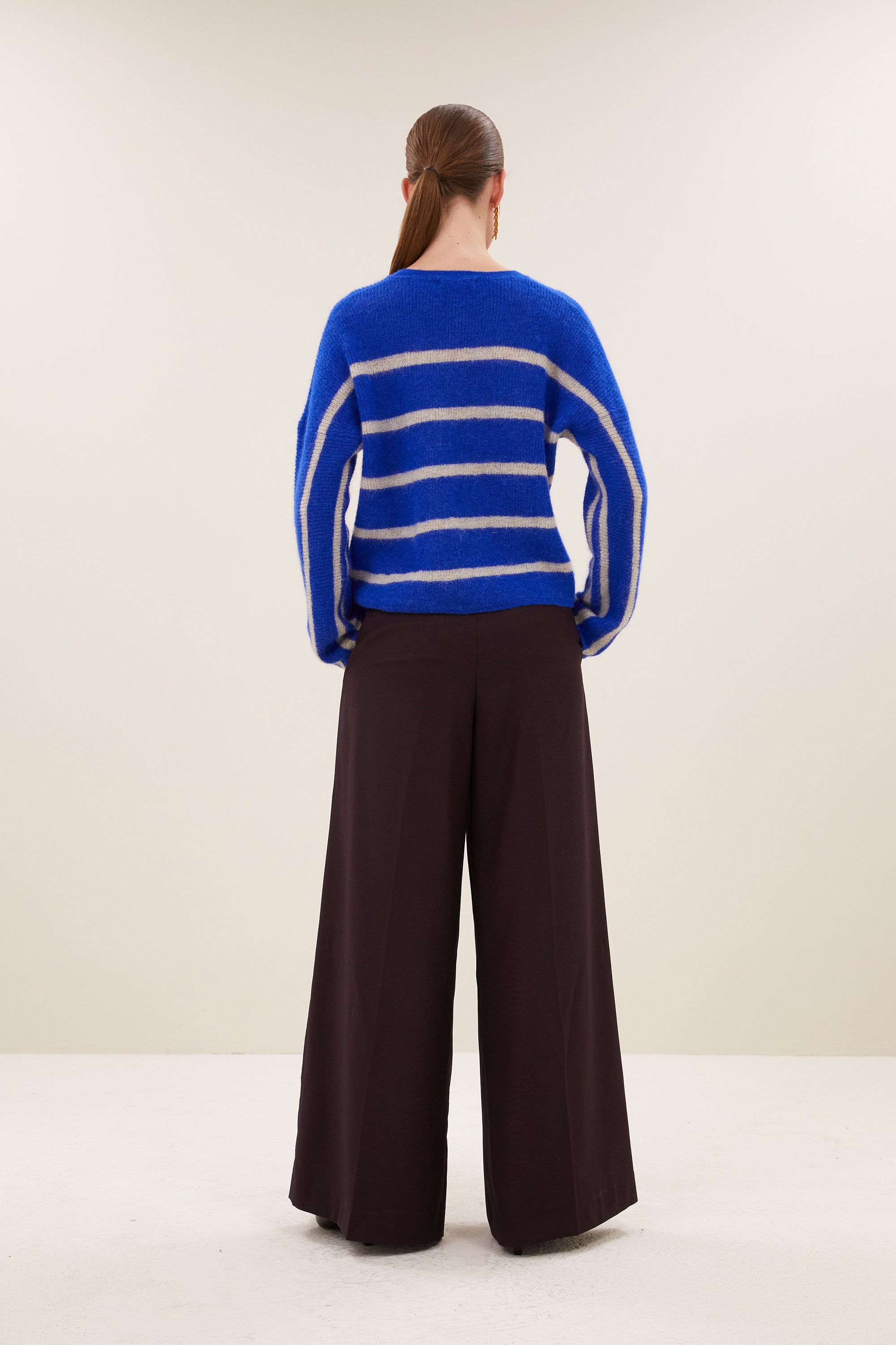 vide stripe pullover | off white stripe