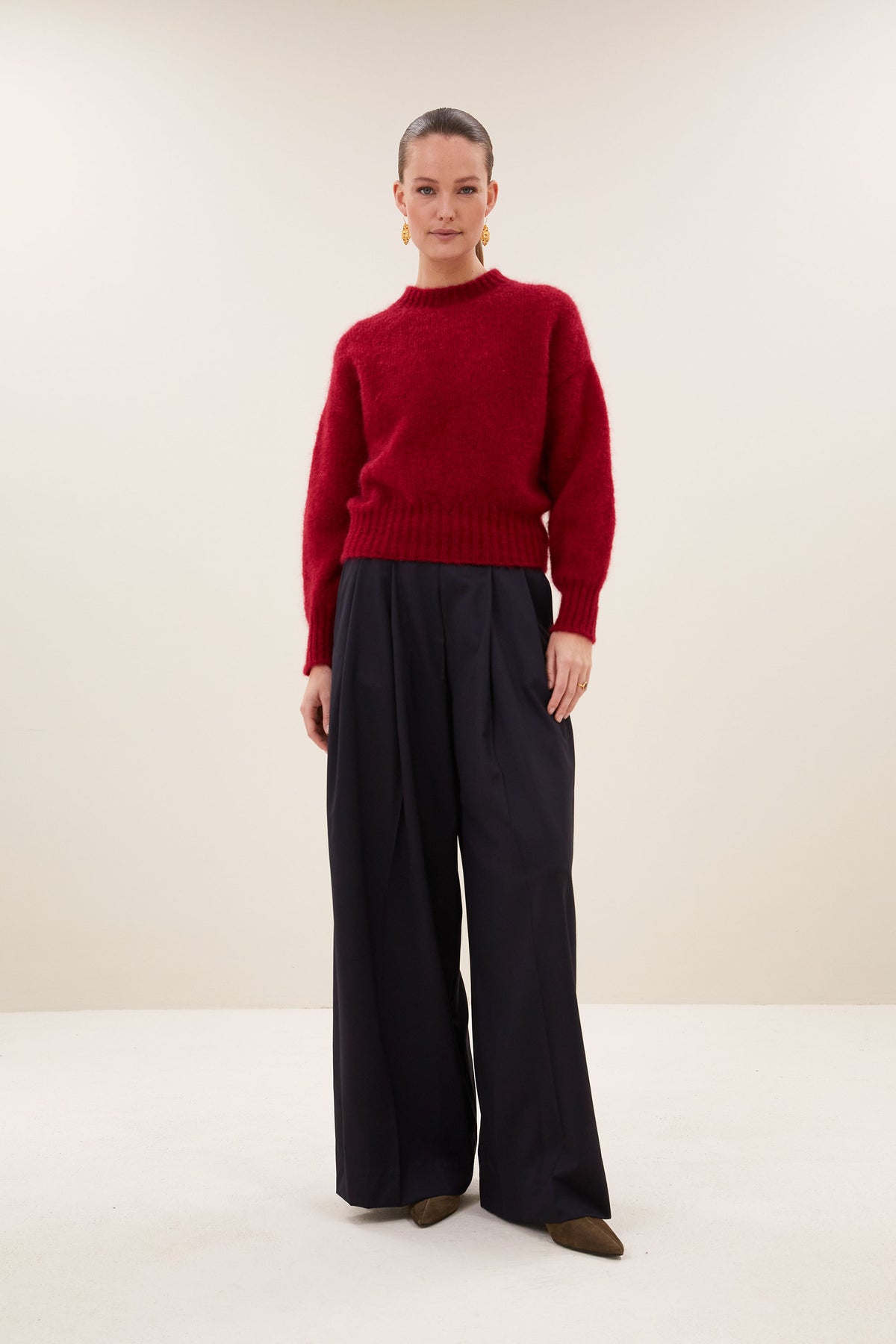 sonny pullover | wine rose