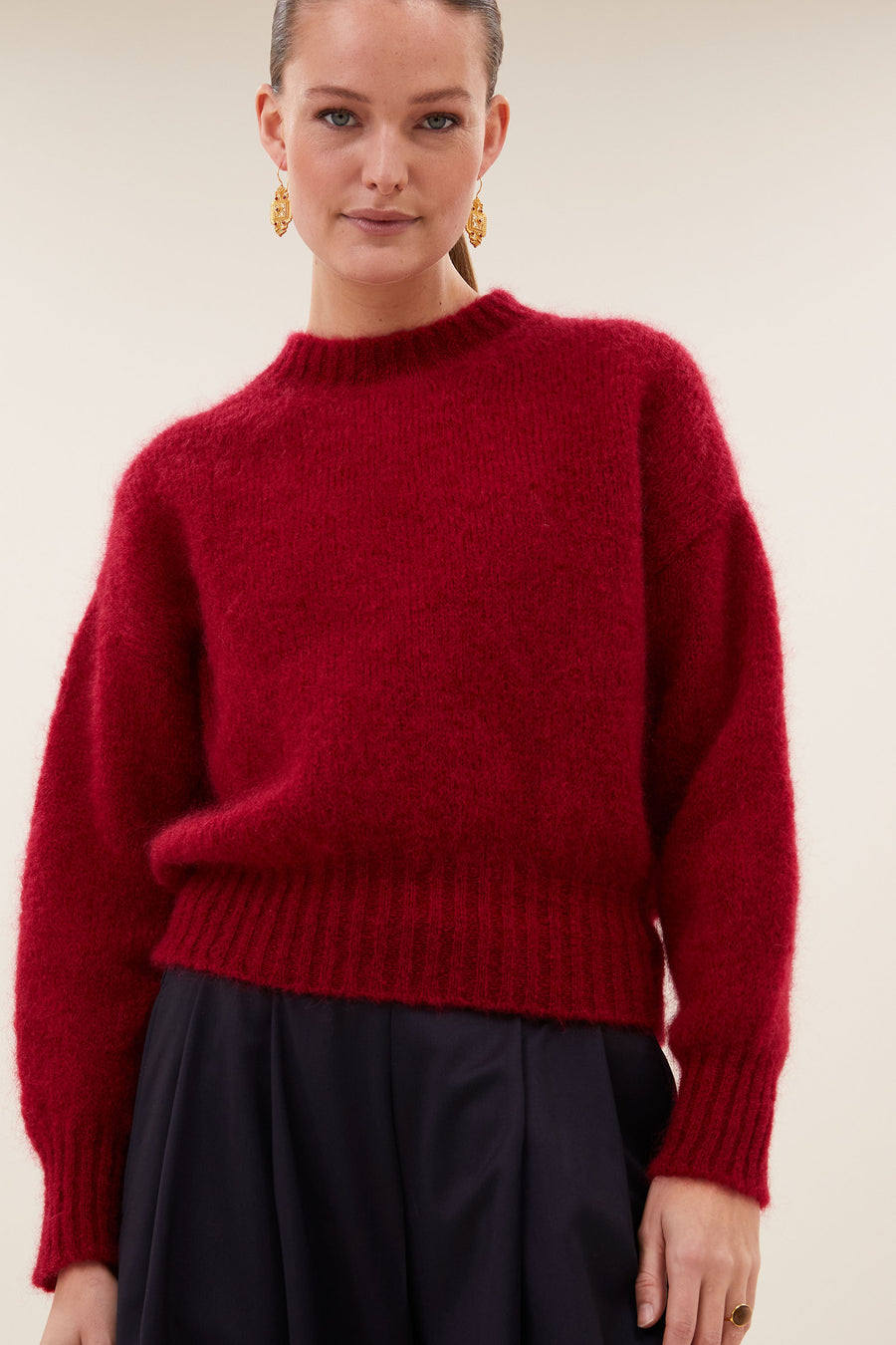 sonny pullover | wine rose