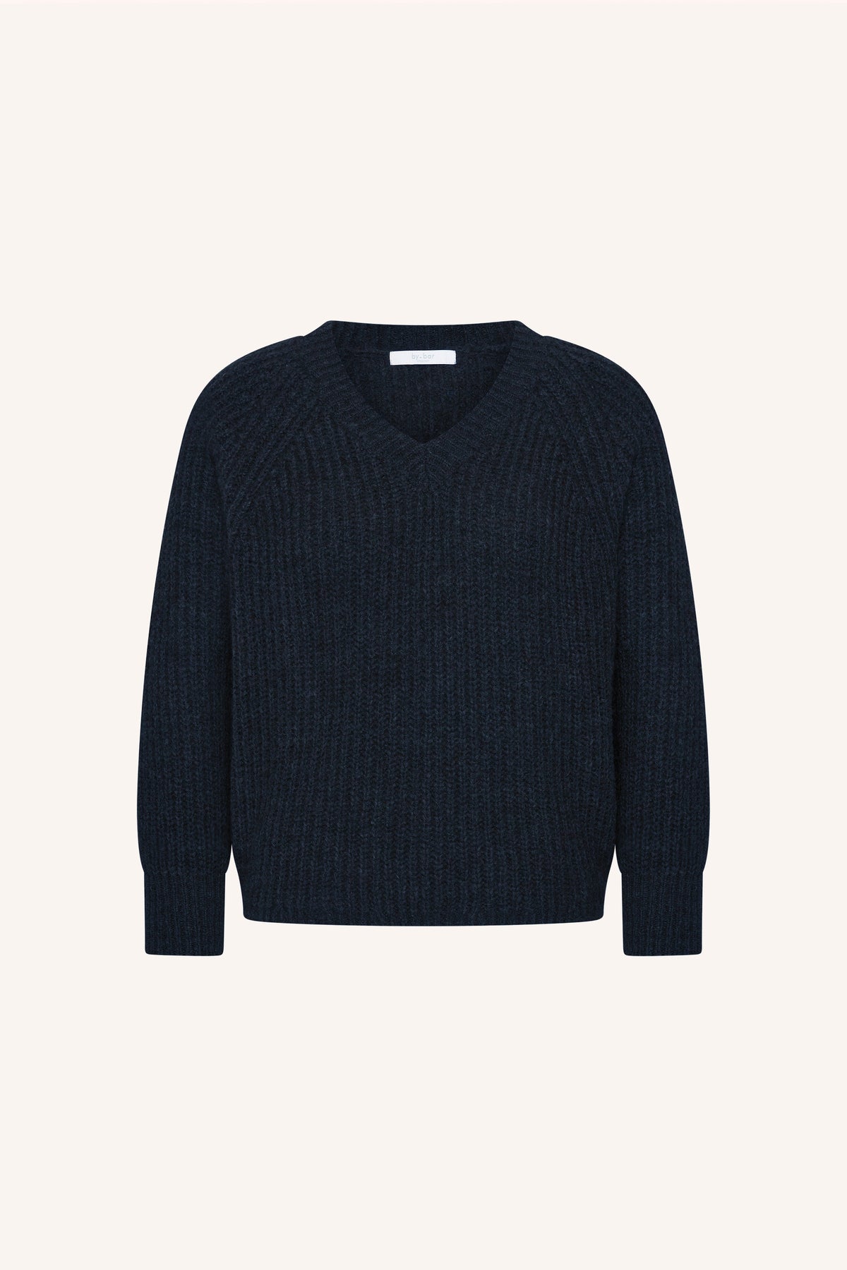lune-pullover-midnight-all-time classic-ribpatroon-v-halslijn-by-bar-productfoto