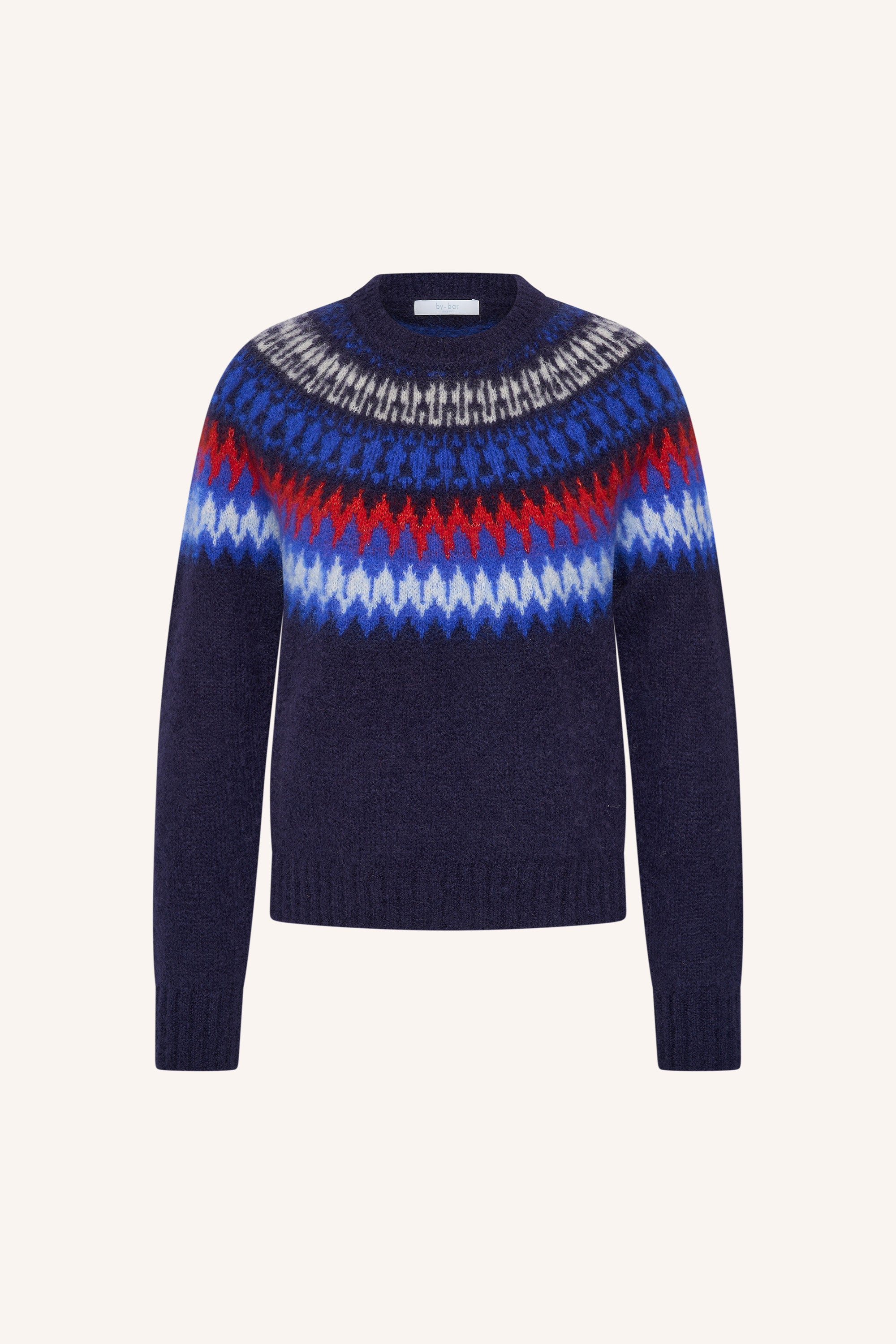 jackie-pullover-midnight-comfortabele draagervaring-gebreide patronen-mix van mohair-by-bar-productfoto