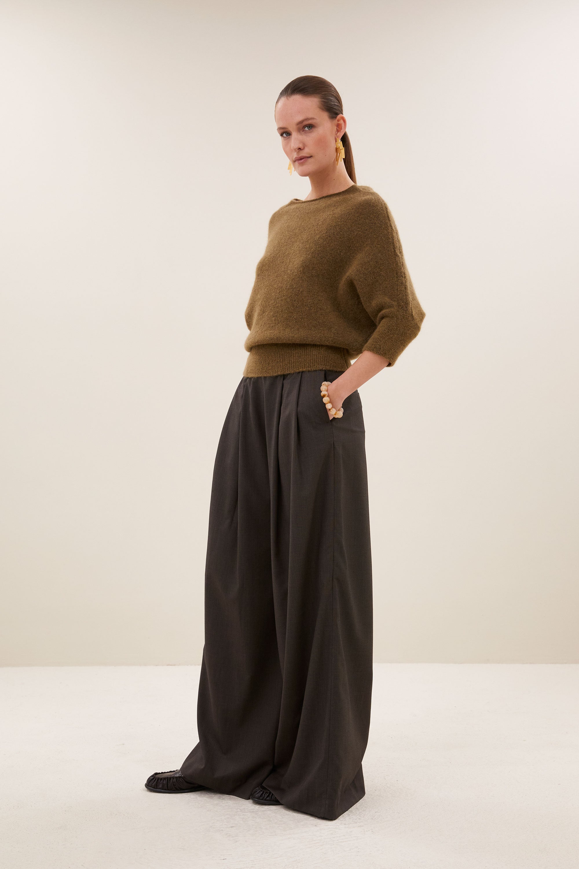 kyoto pullover | golden olive