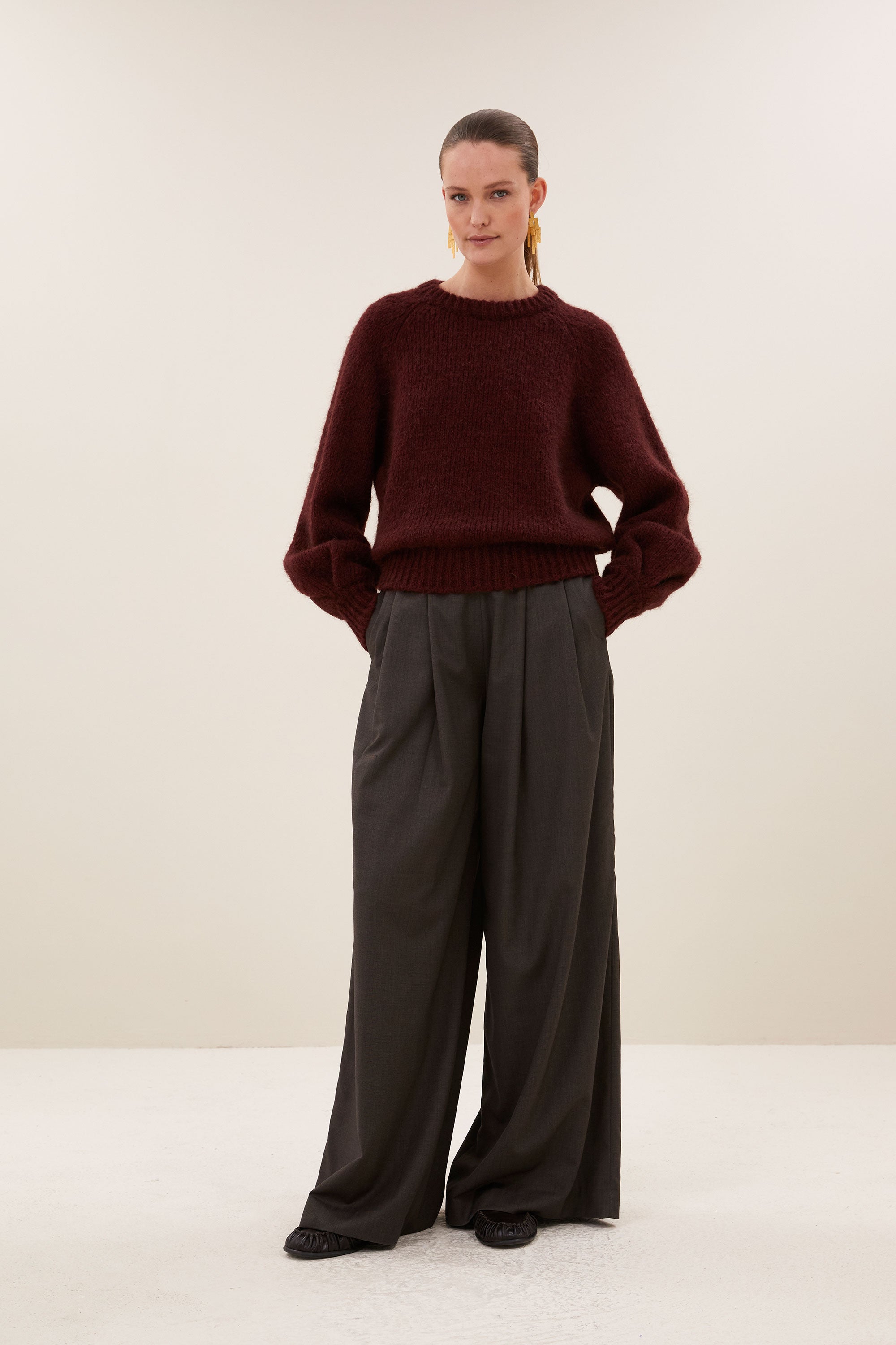 sef pants | dark brown