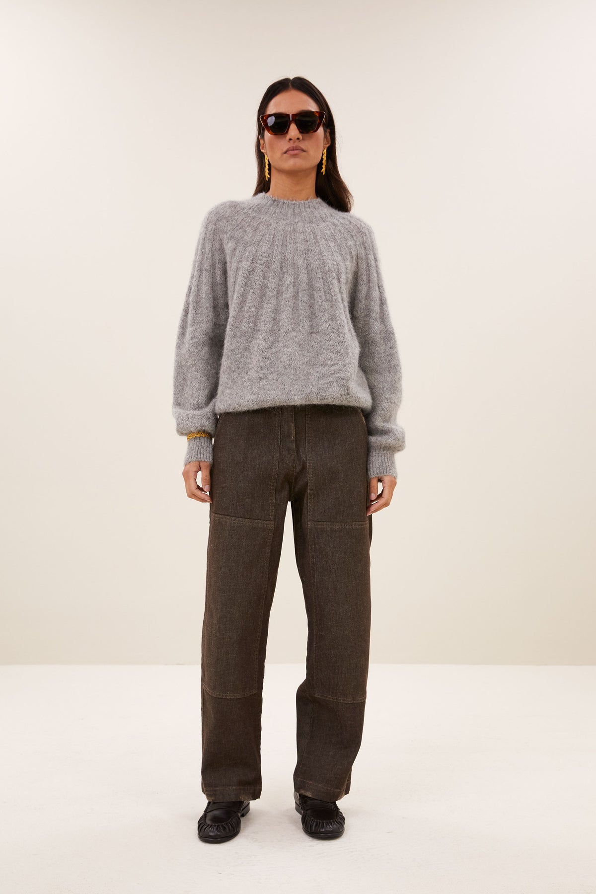 zoe pullover | grey melee