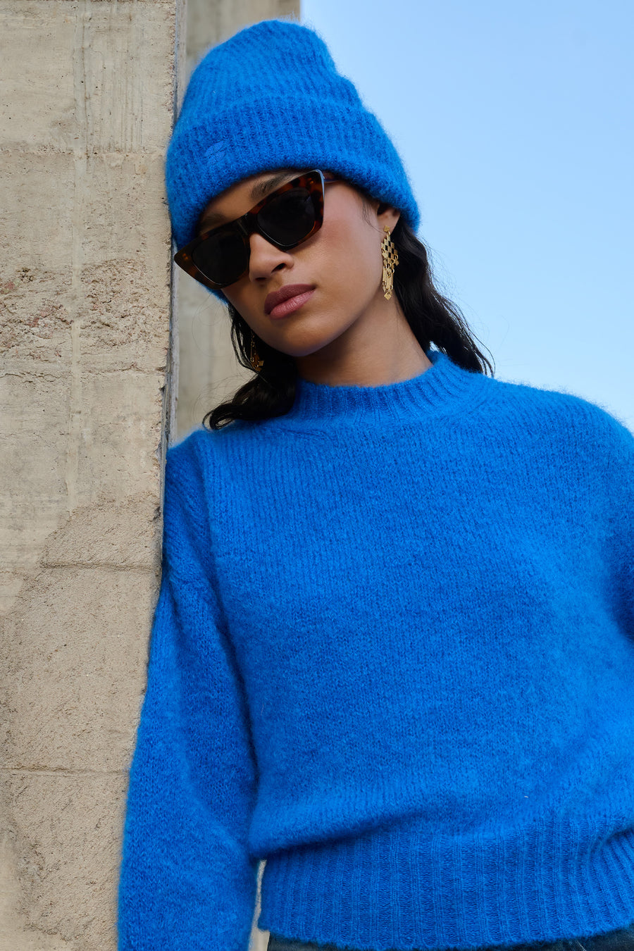 logo beanie | kingsblue
