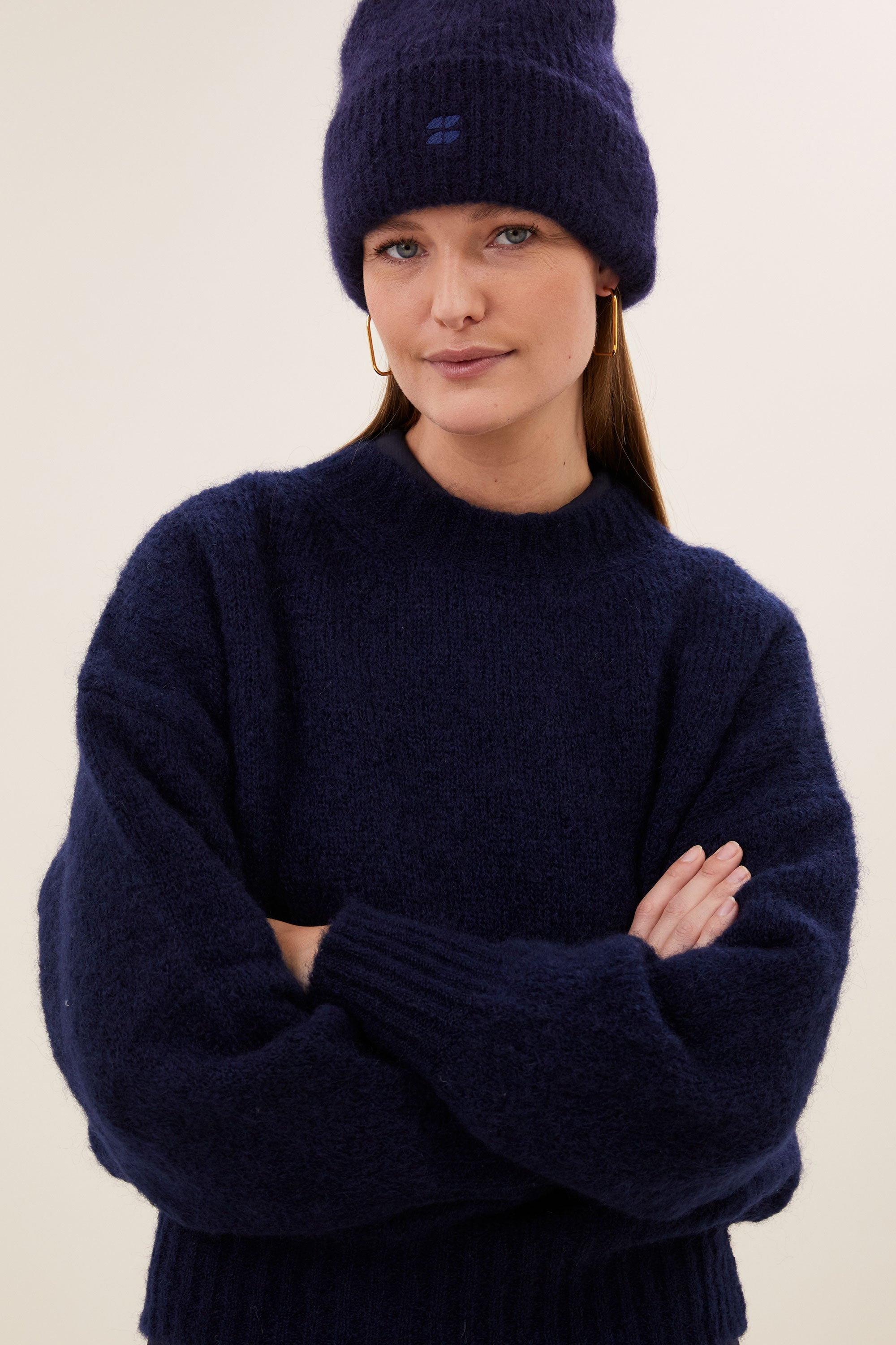 logo beanie | midnight
