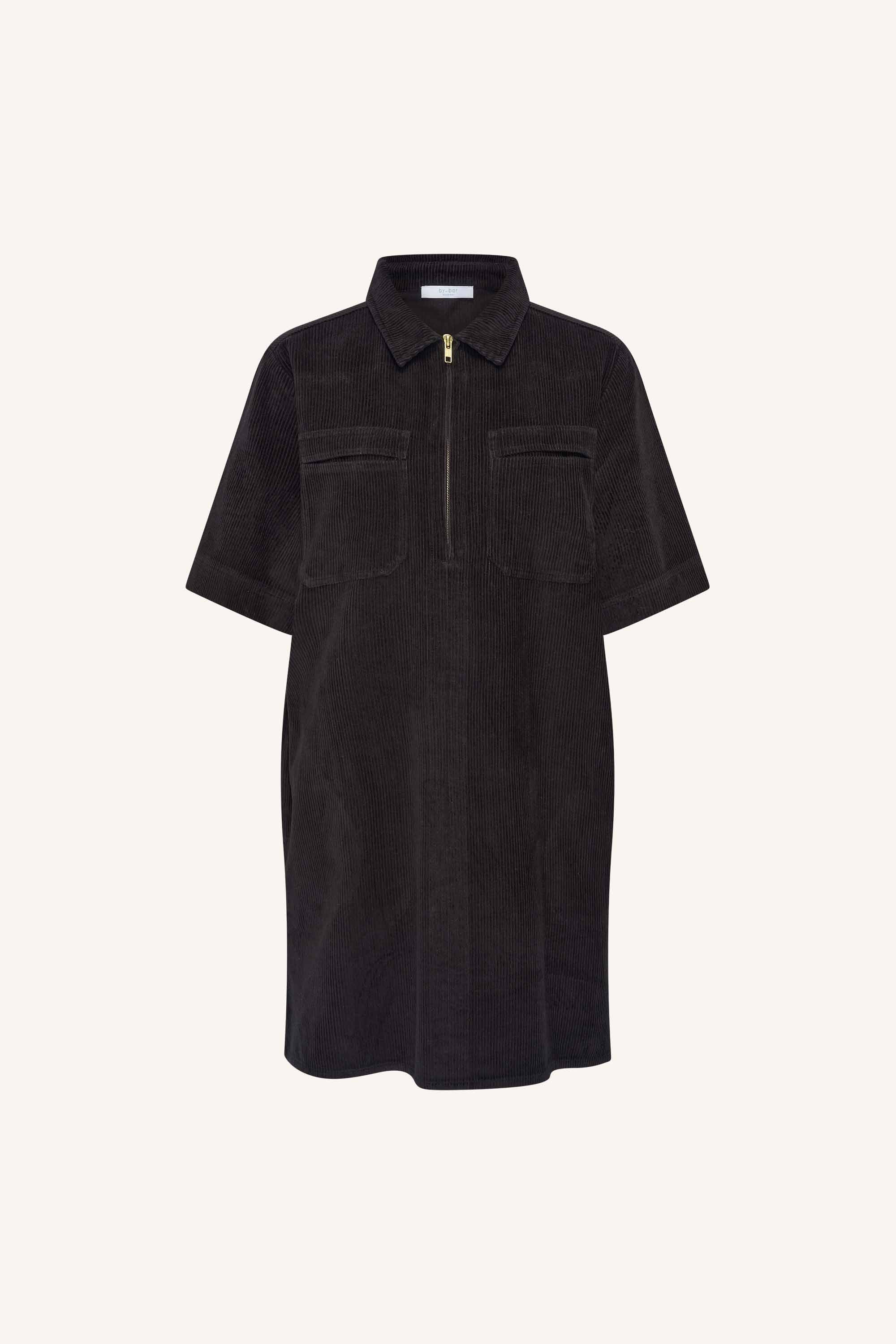 philipe cord dress | black