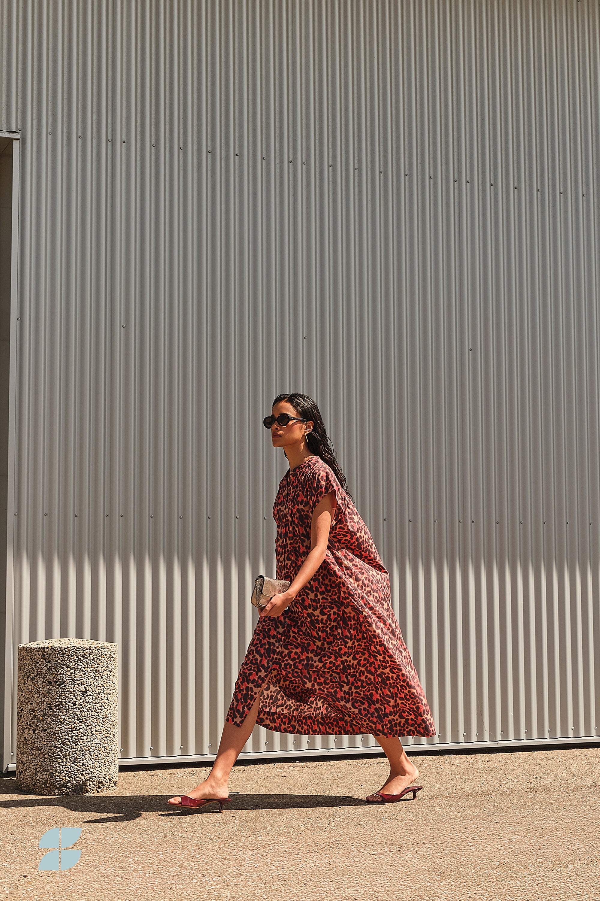 nana cheetah dress | cheetah blush