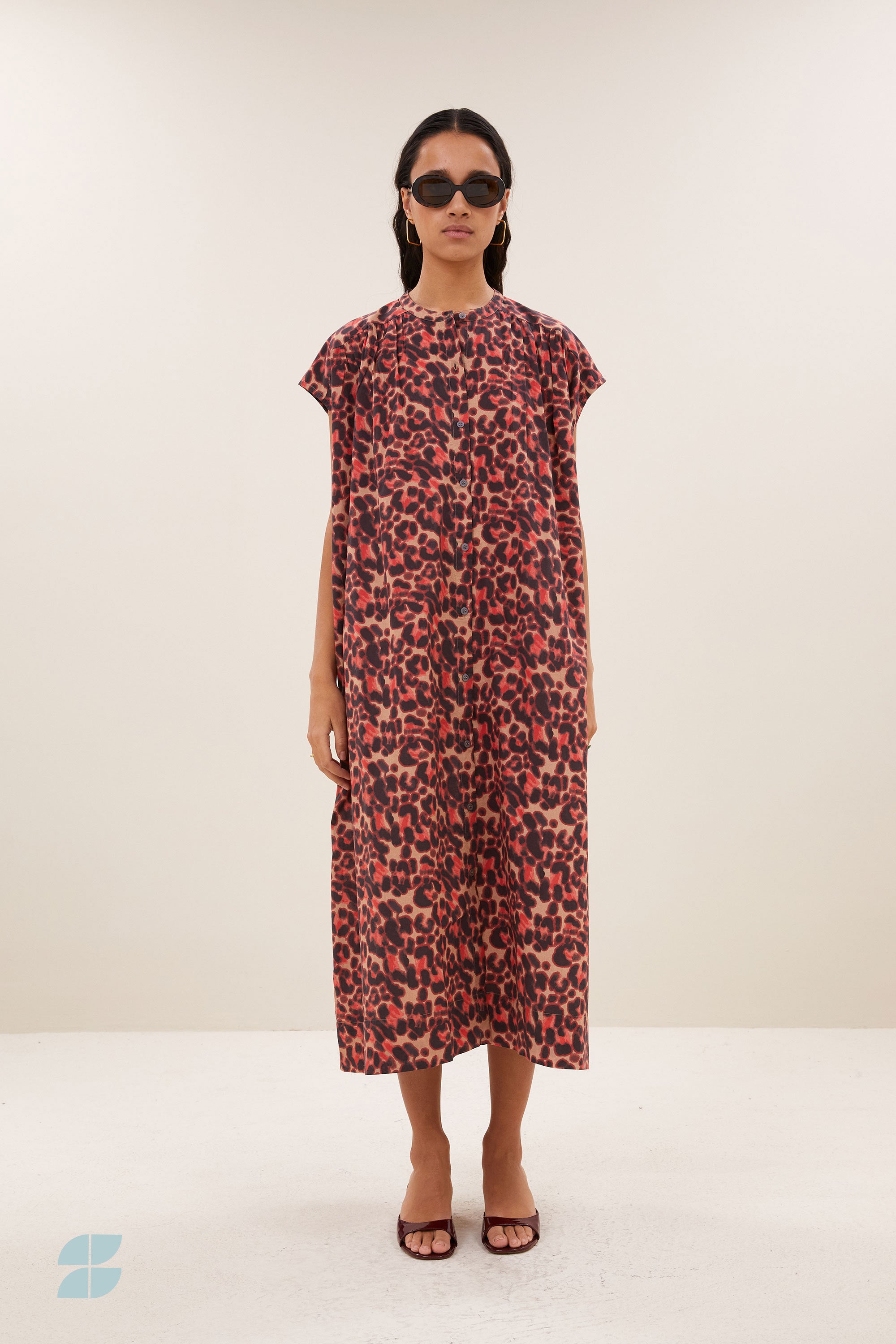 nana cheetah dress | cheetah blush