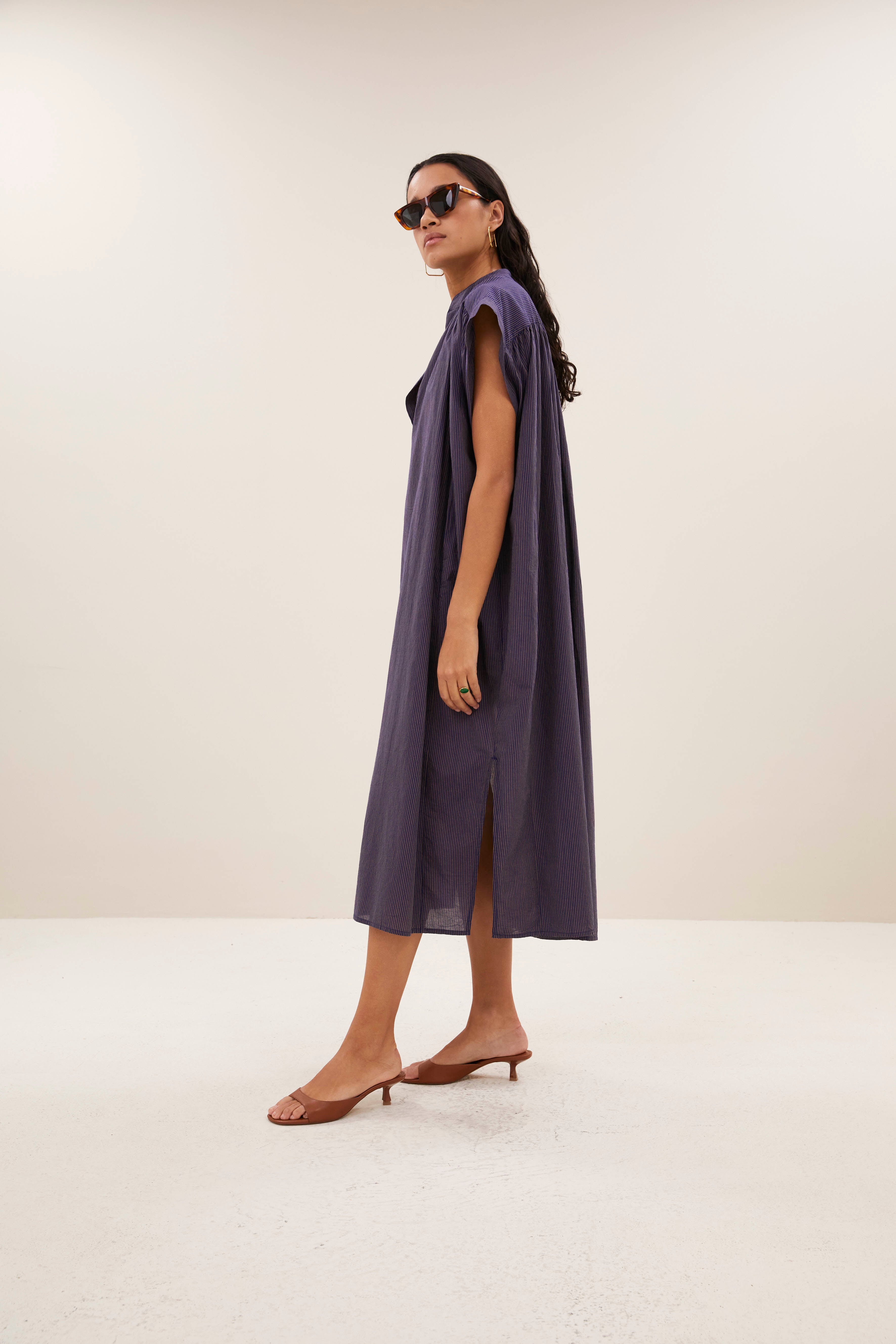 dress-nana stripe dress tulsi stripe-by-bar-sfeerbeeld