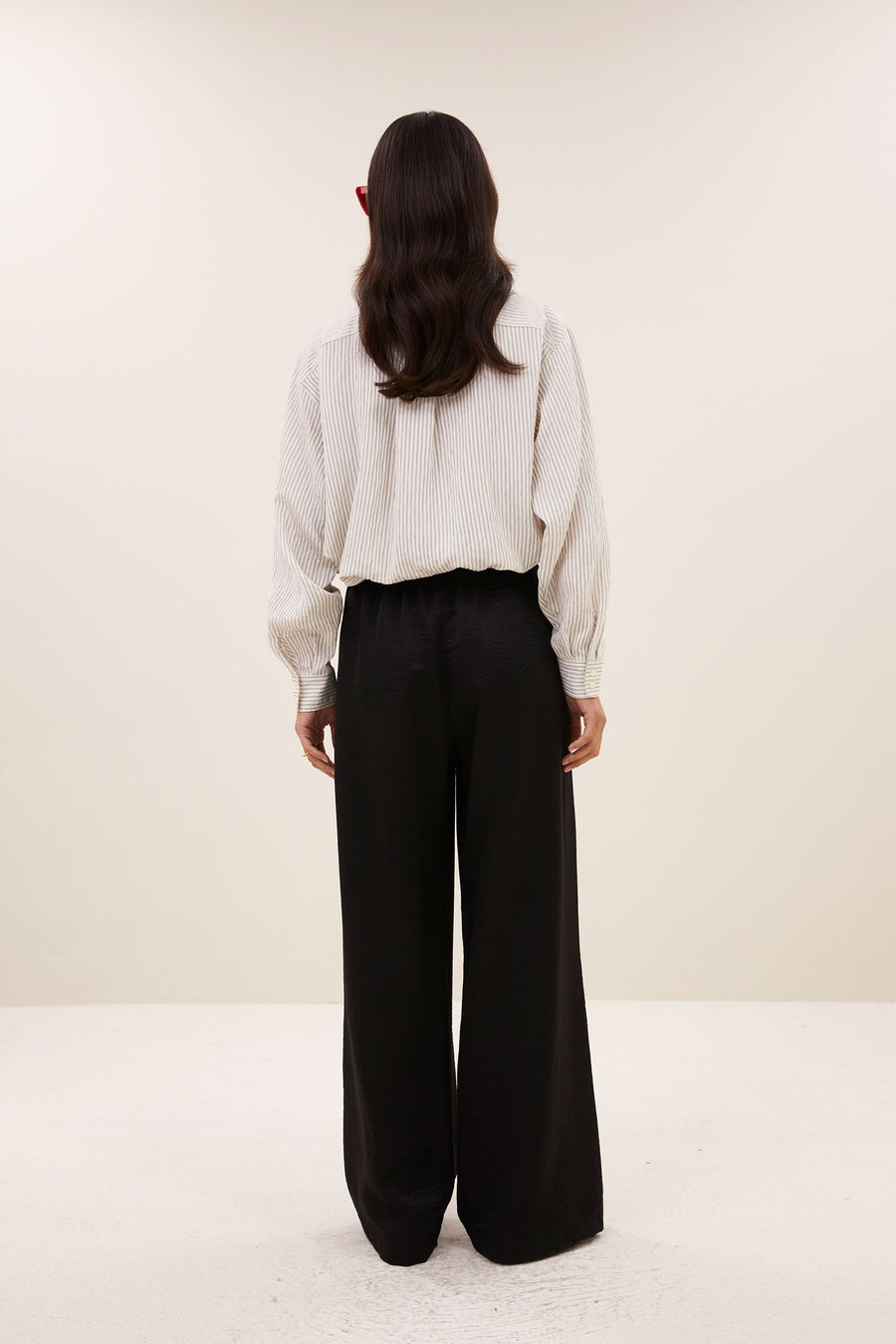 pelle metallic pants | black