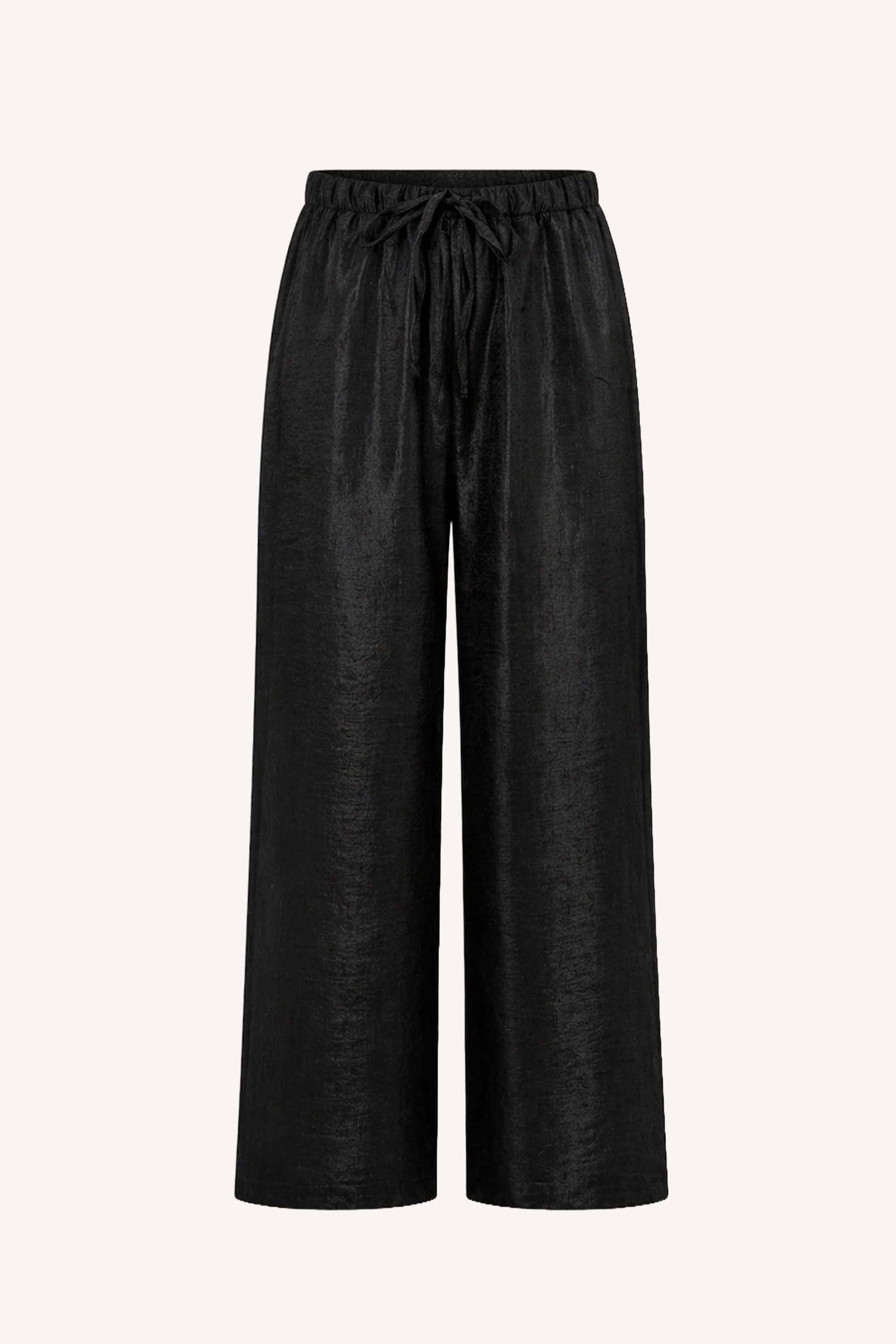 pelle metallic pants | black