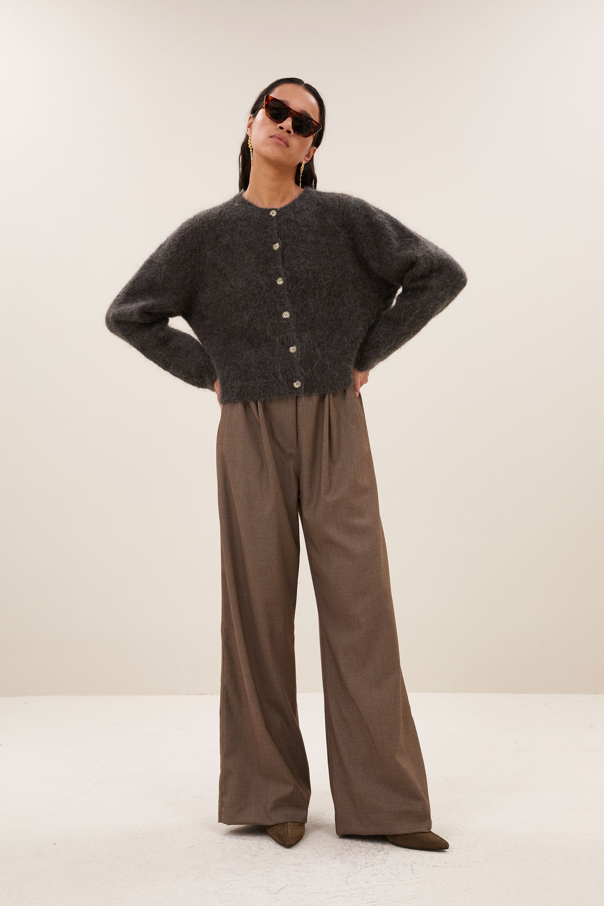 benji melange pants | biscuit melee