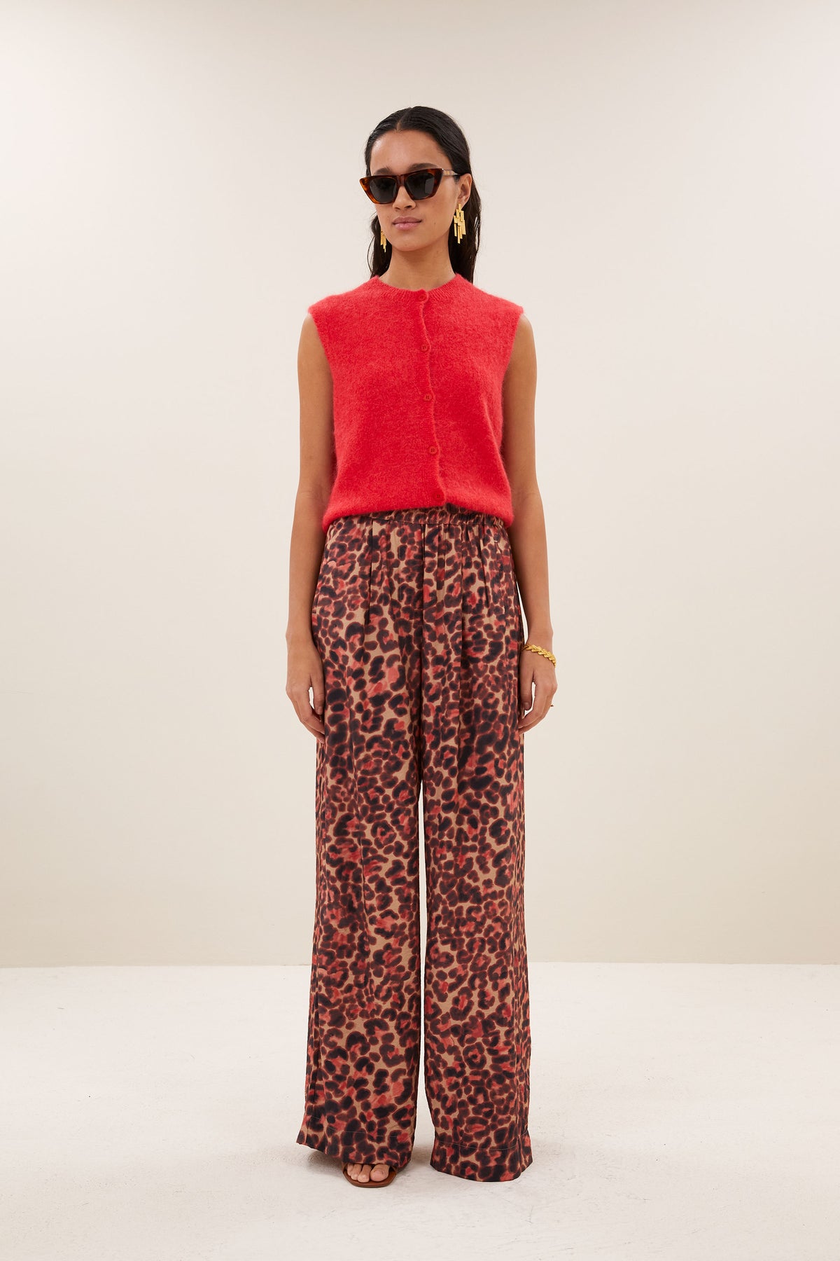 celin cheetah pants | cheetah blush