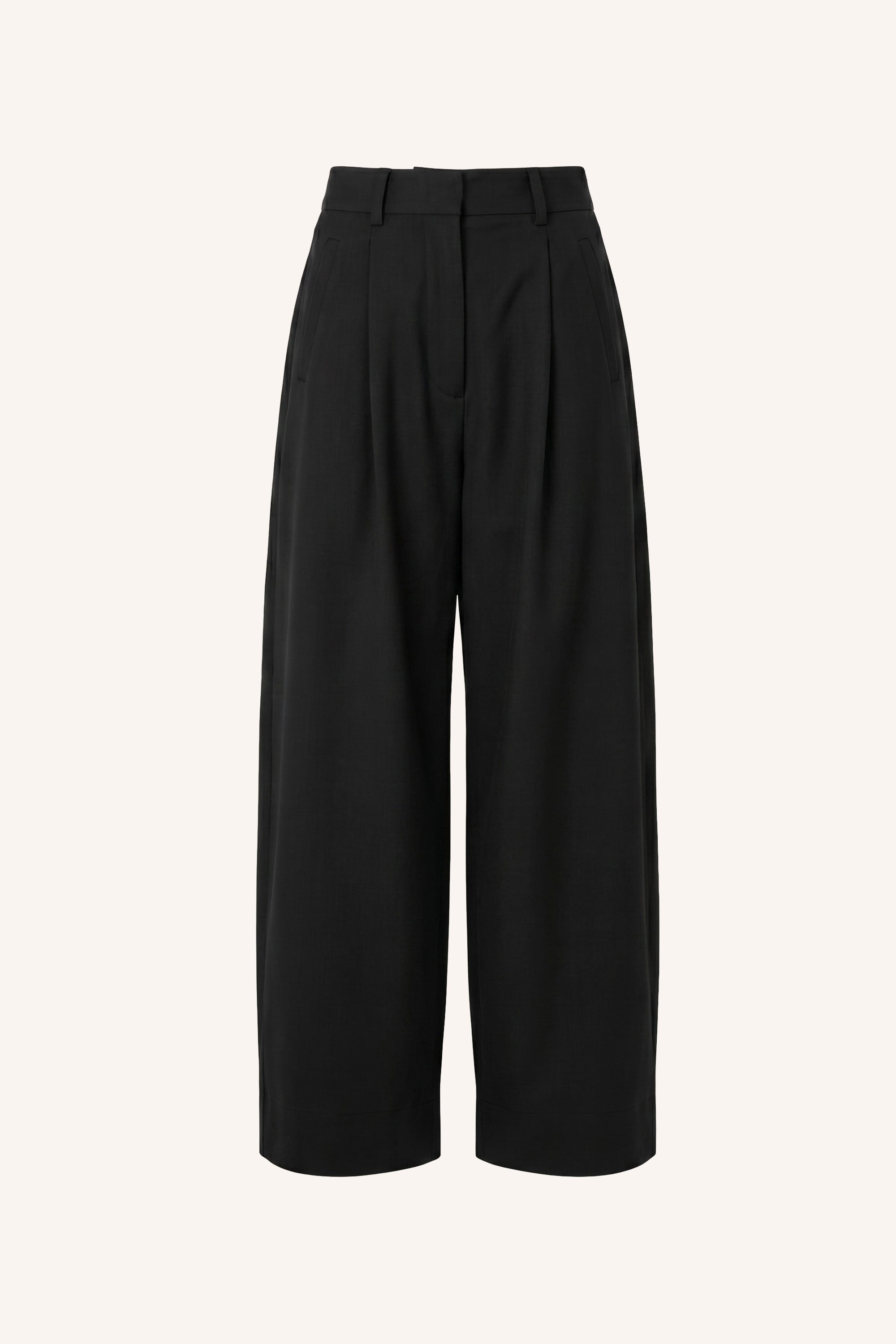 jule herringbone pants | black