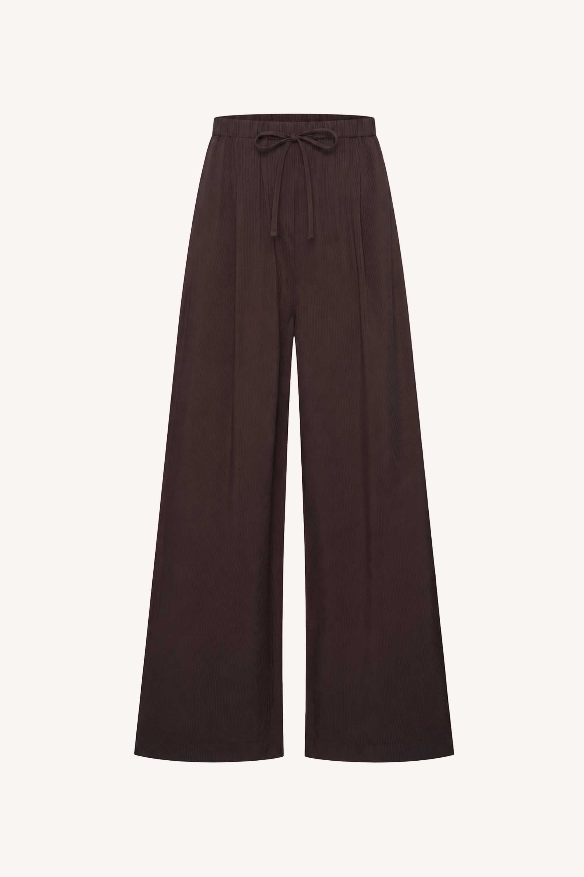 pelle-satin-stripe-pants-espresso-all-time classic-must-have essential-plooien-by-bar-detail