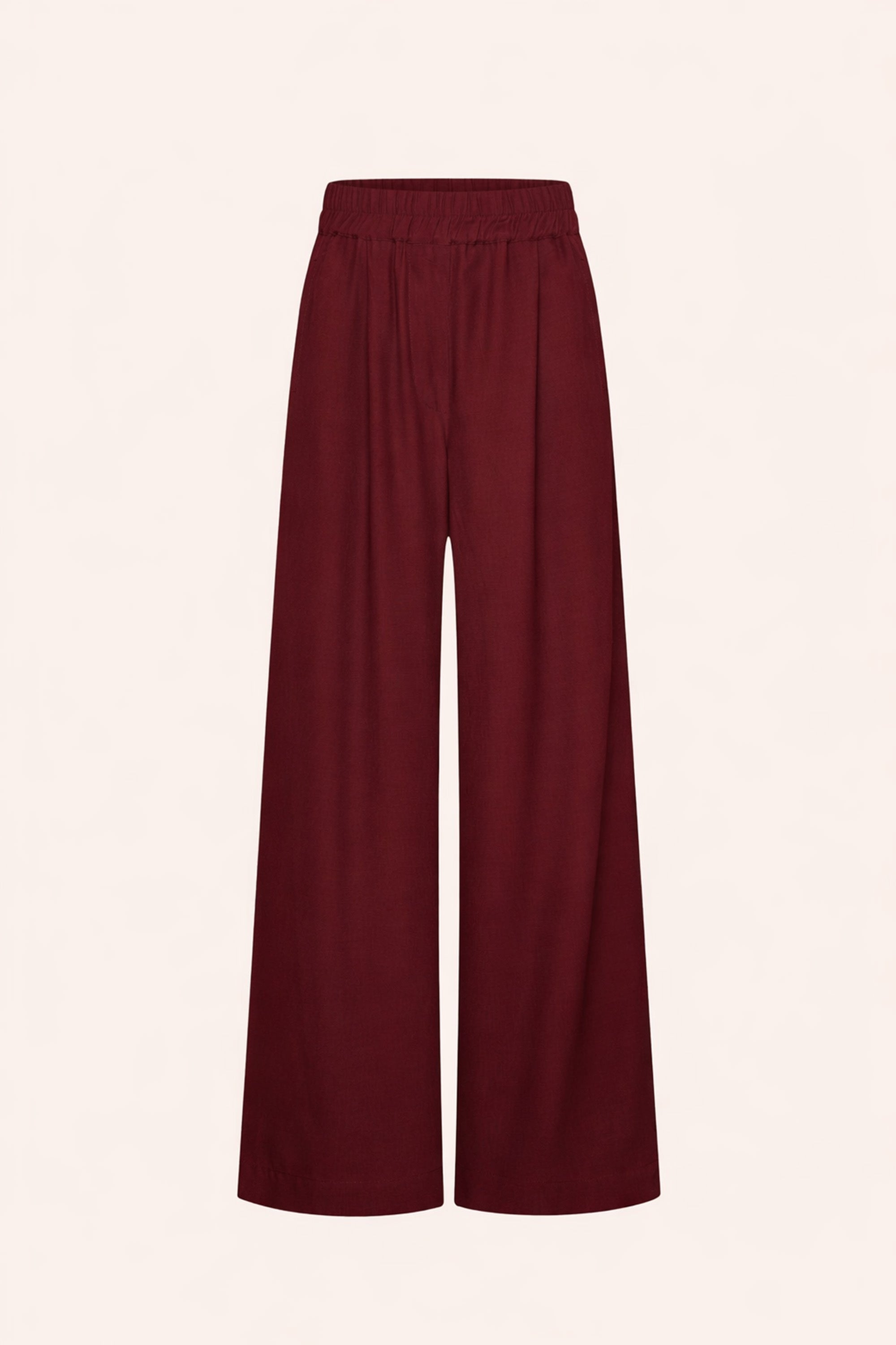benji-viscose-pants-wine-losvallende pasvorm-plooien-draagbaar als set-by-bar-productfoto