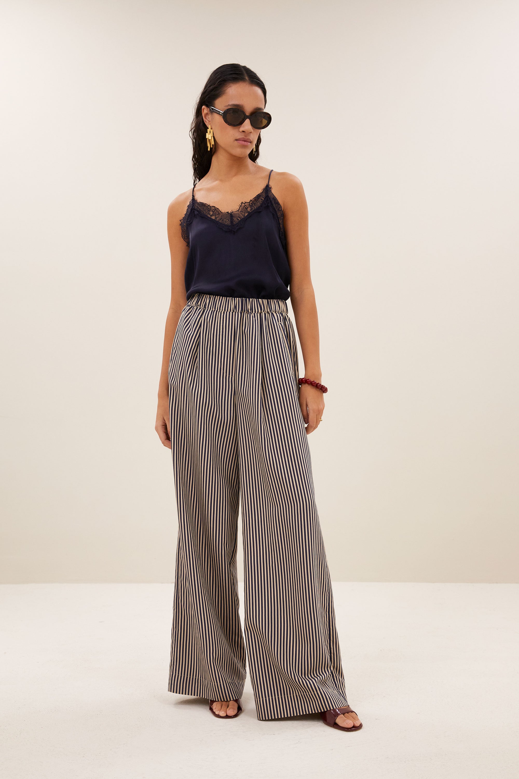celin stripe pants-midnight stripe