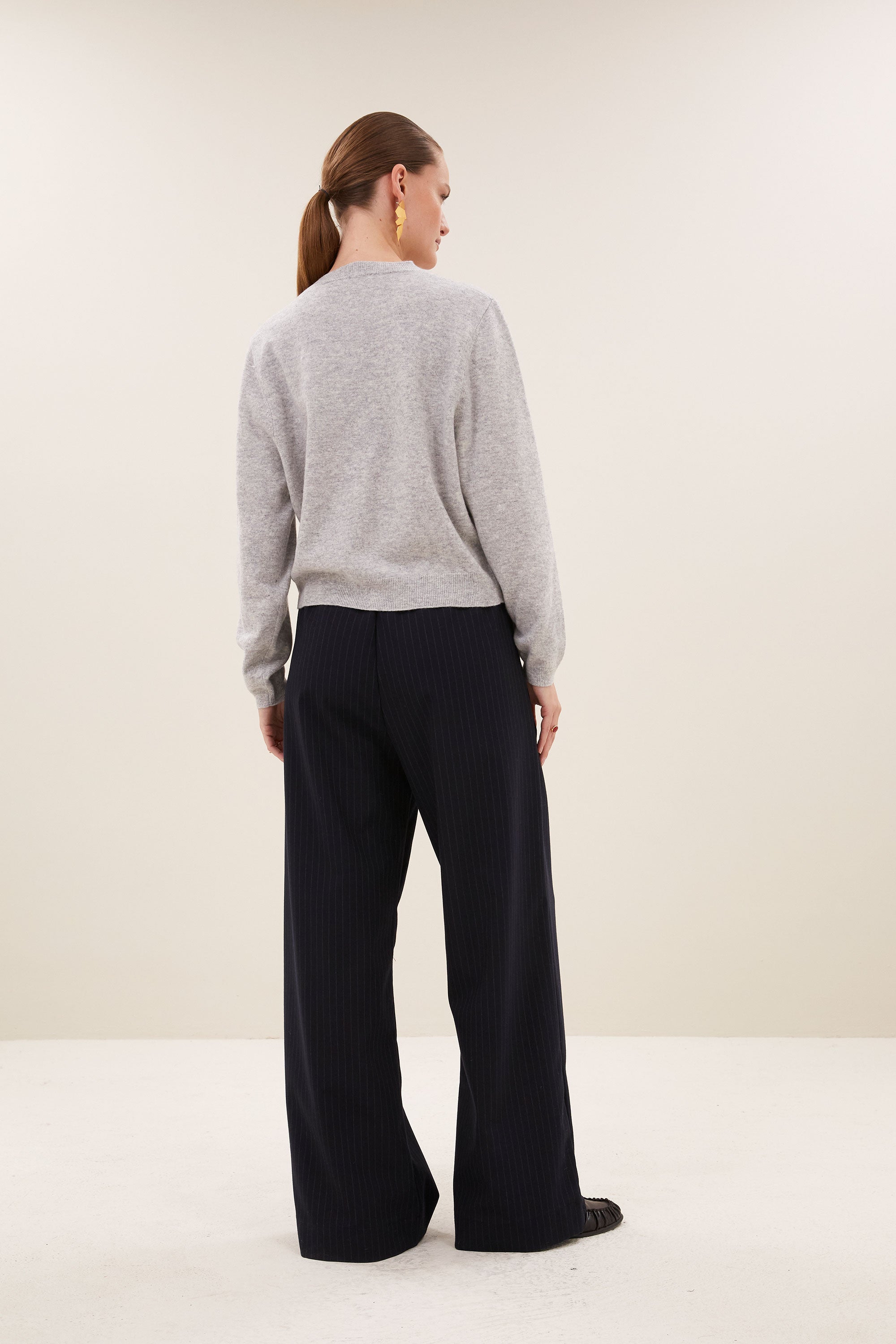 benji pine stripe pants | dark pine stripe