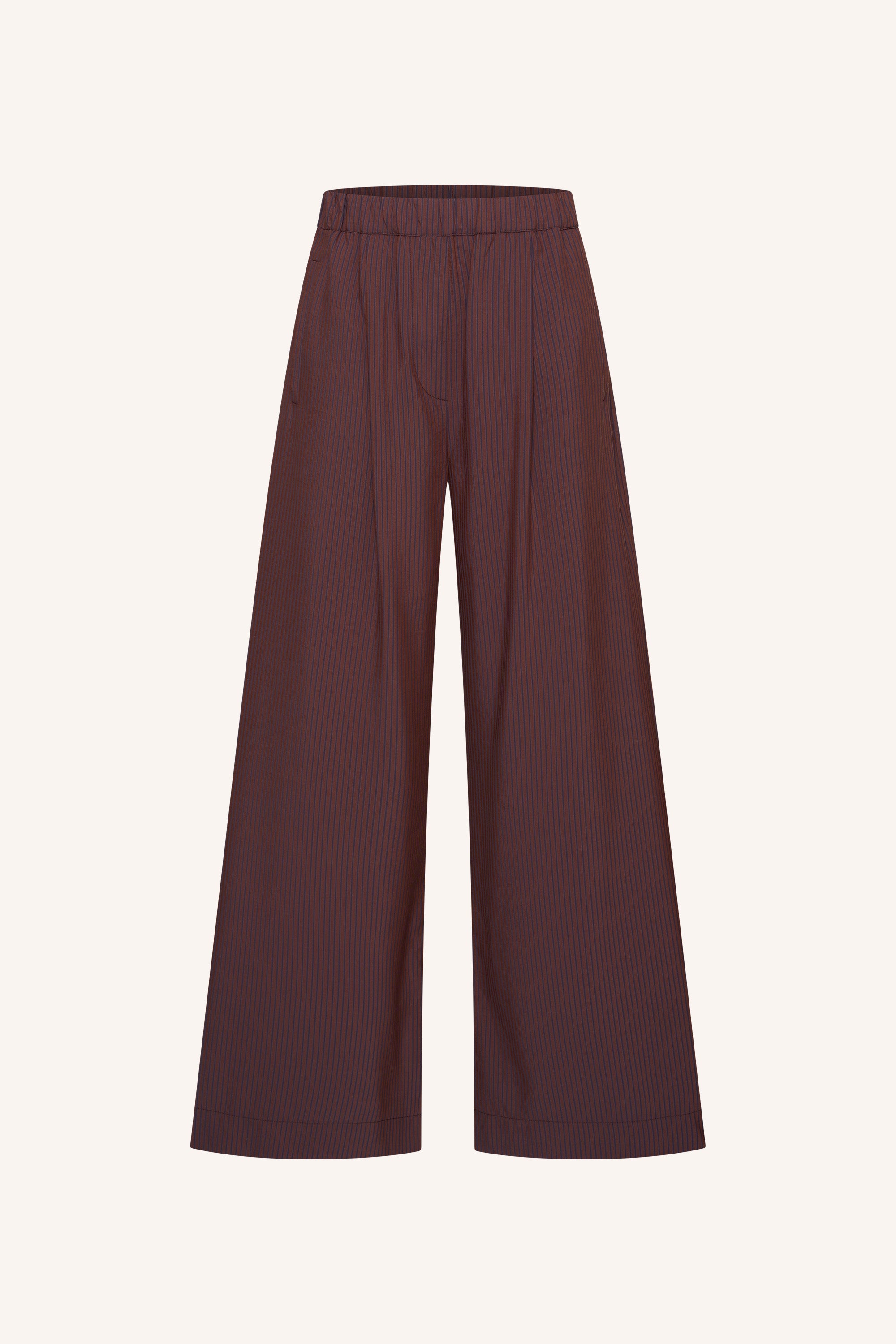 celin-tan-stripe-pants-tanning-stripe-verborgen steekzakken-hoge taille-gerecycled polyester-by-bar-productfoto