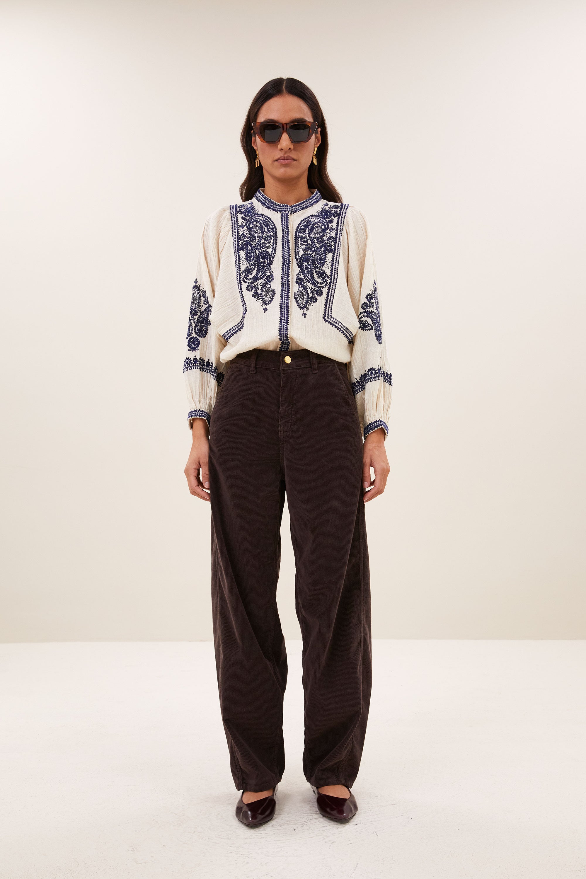 barth corduroy pants | espresso