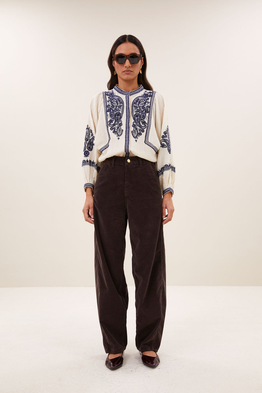 barth corduroy pants | espresso