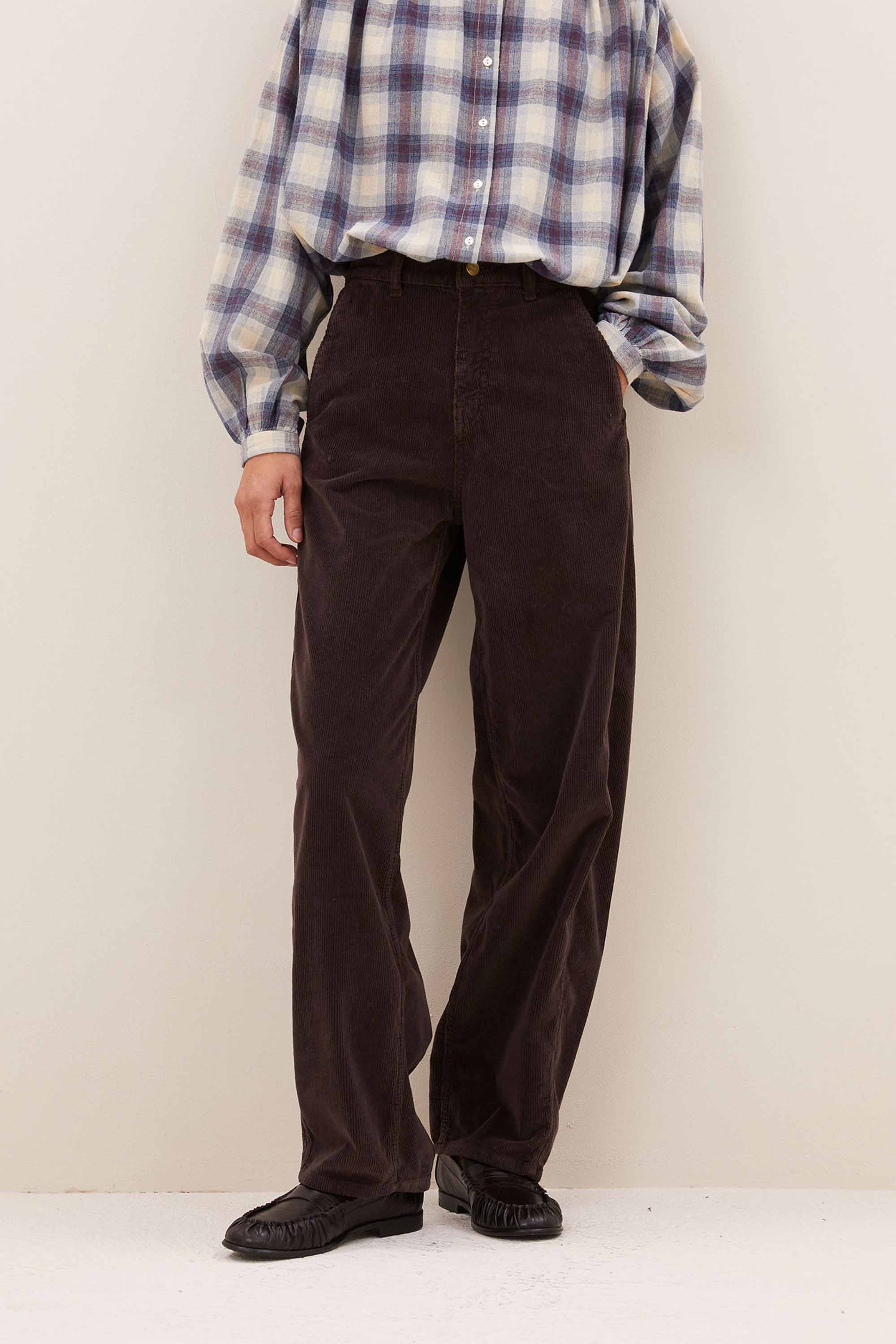 barth corduroy pants | espresso